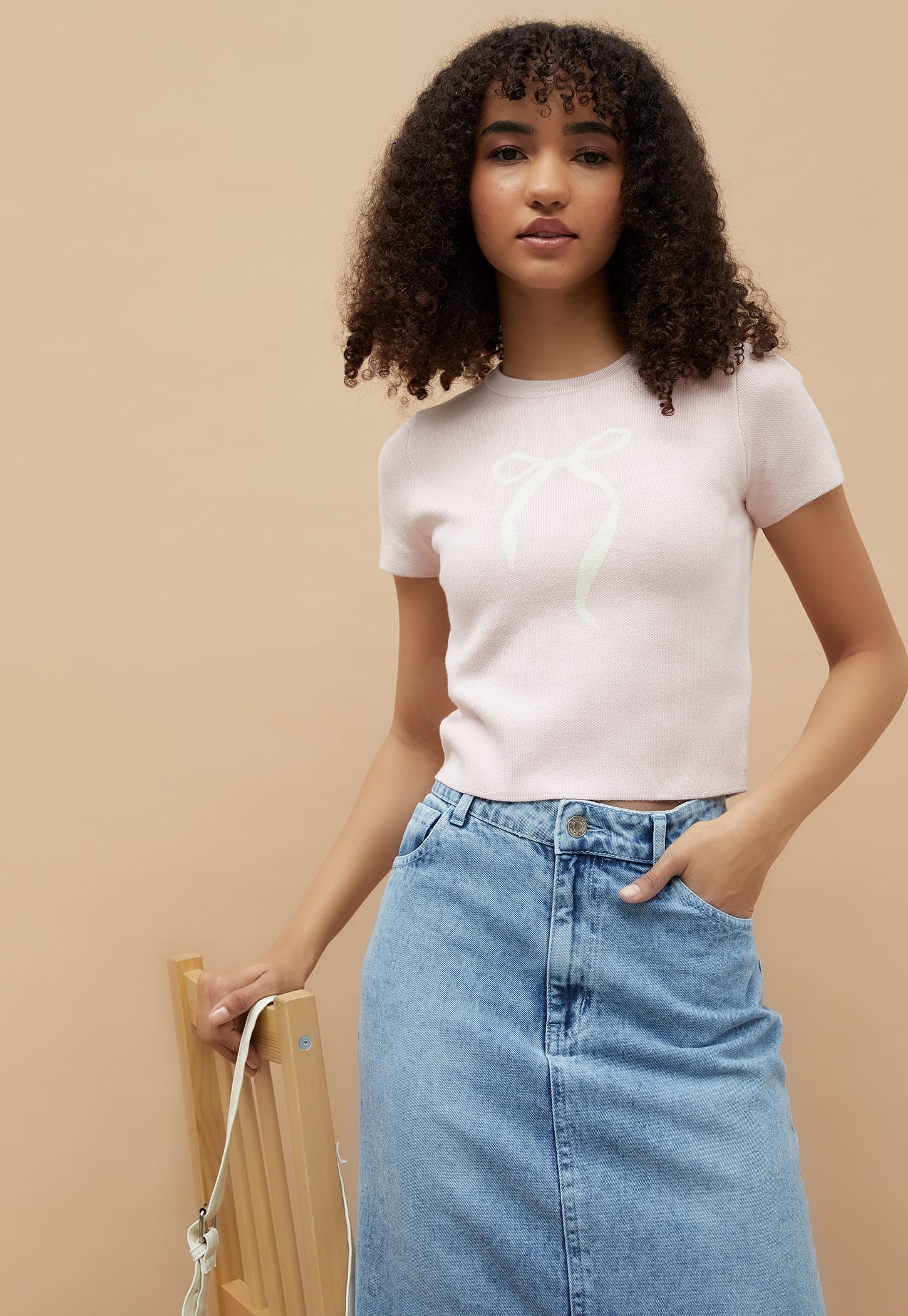 GINGER Jacquard Knit Crop Top-picture-17