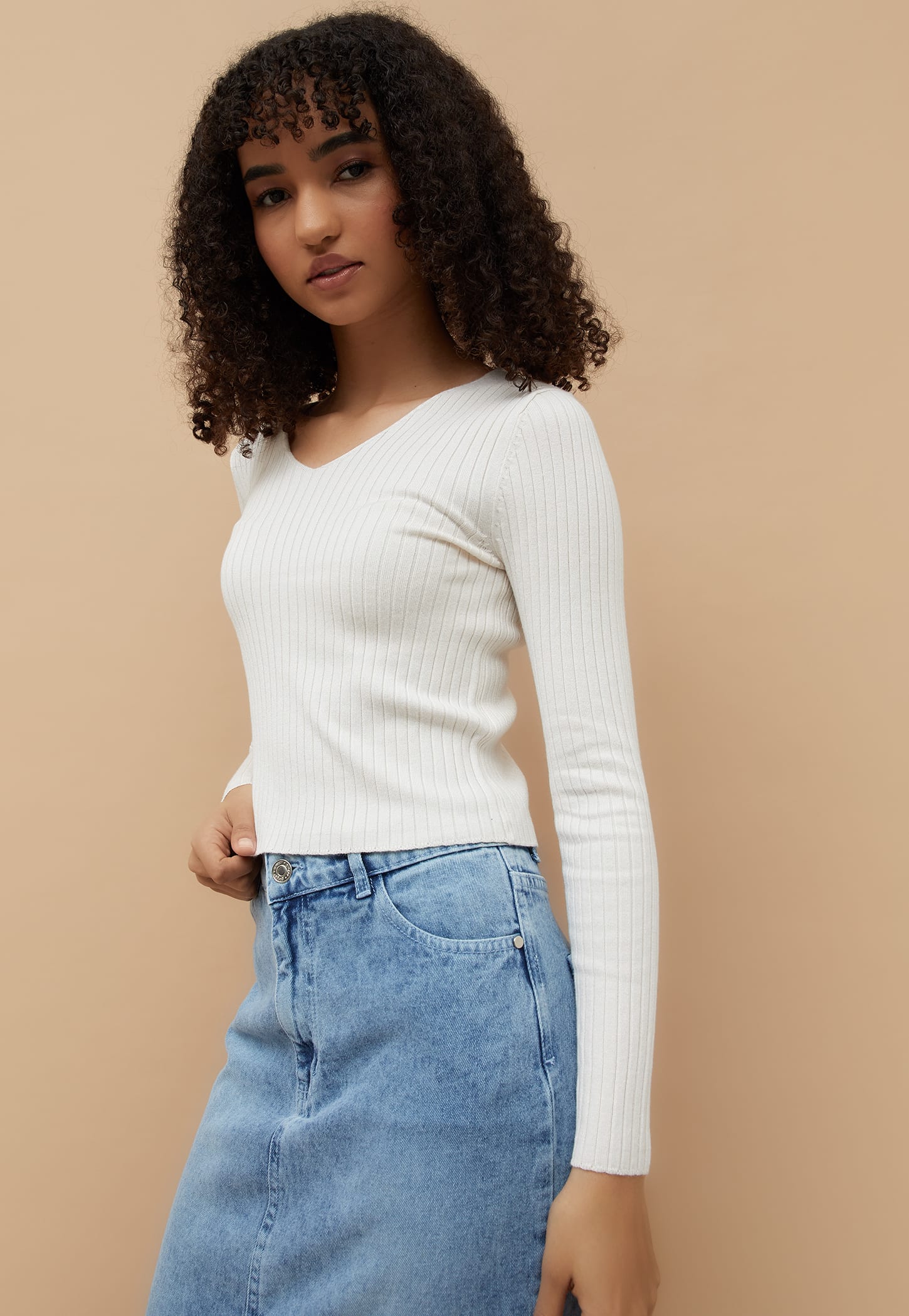 GINGER Rib-Knit Top-picture-44
