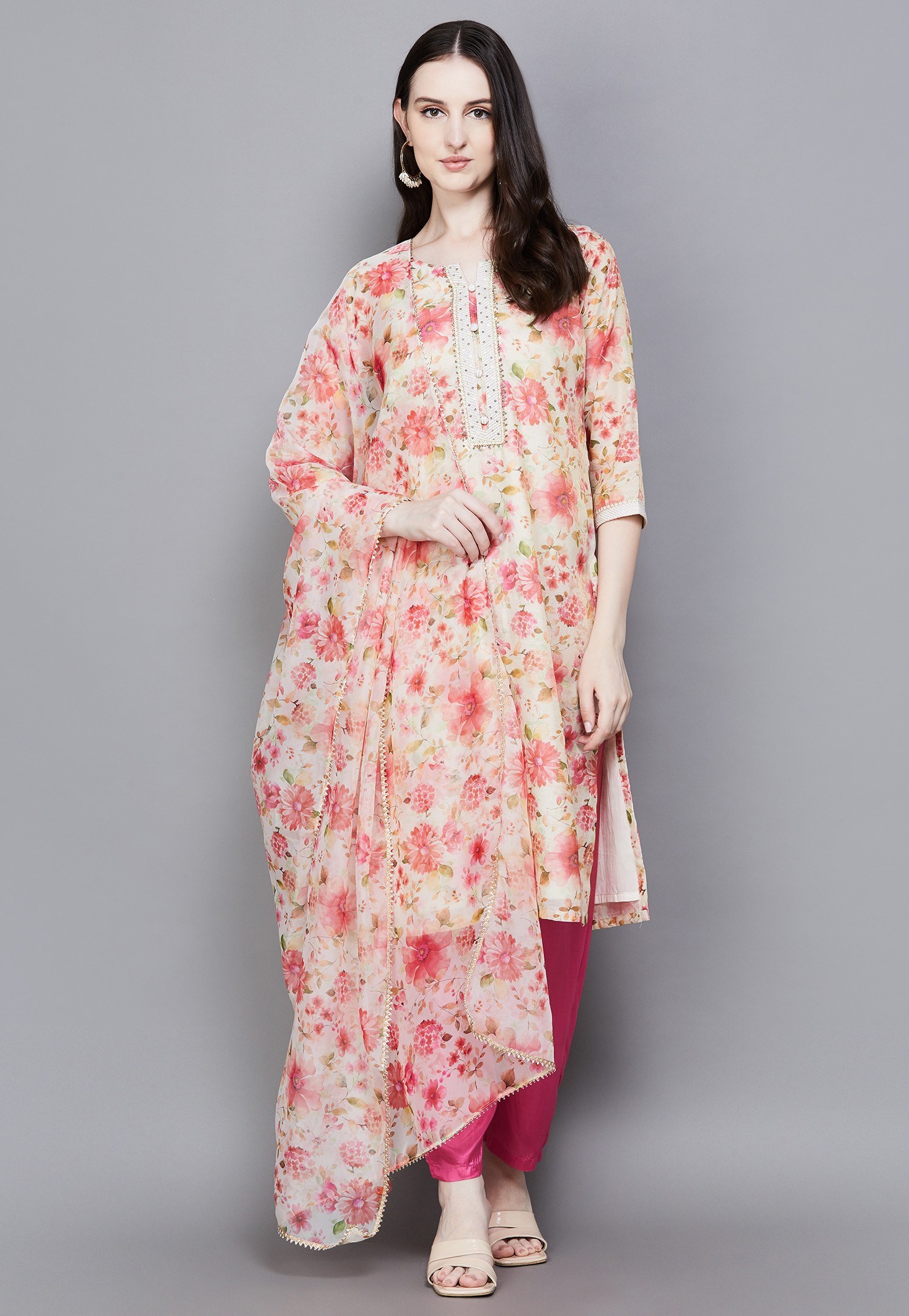 RANGRITI Floral Print Straight Kurta Set-picture-27