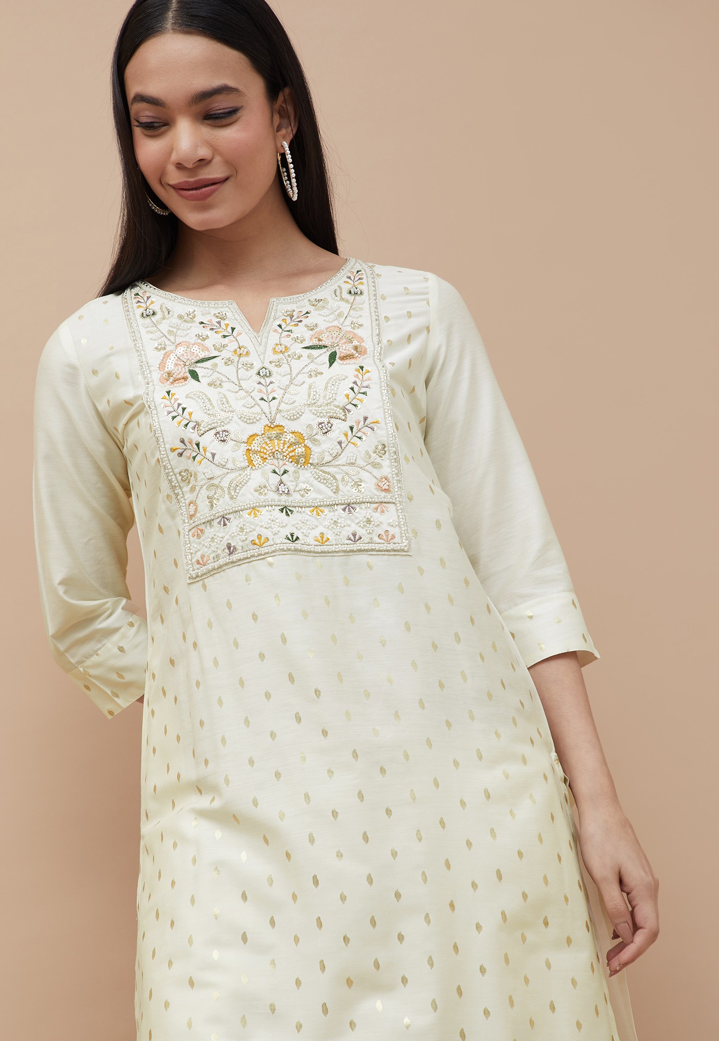 MELANGE Embroidered Straight Festive Kurta-picture-39