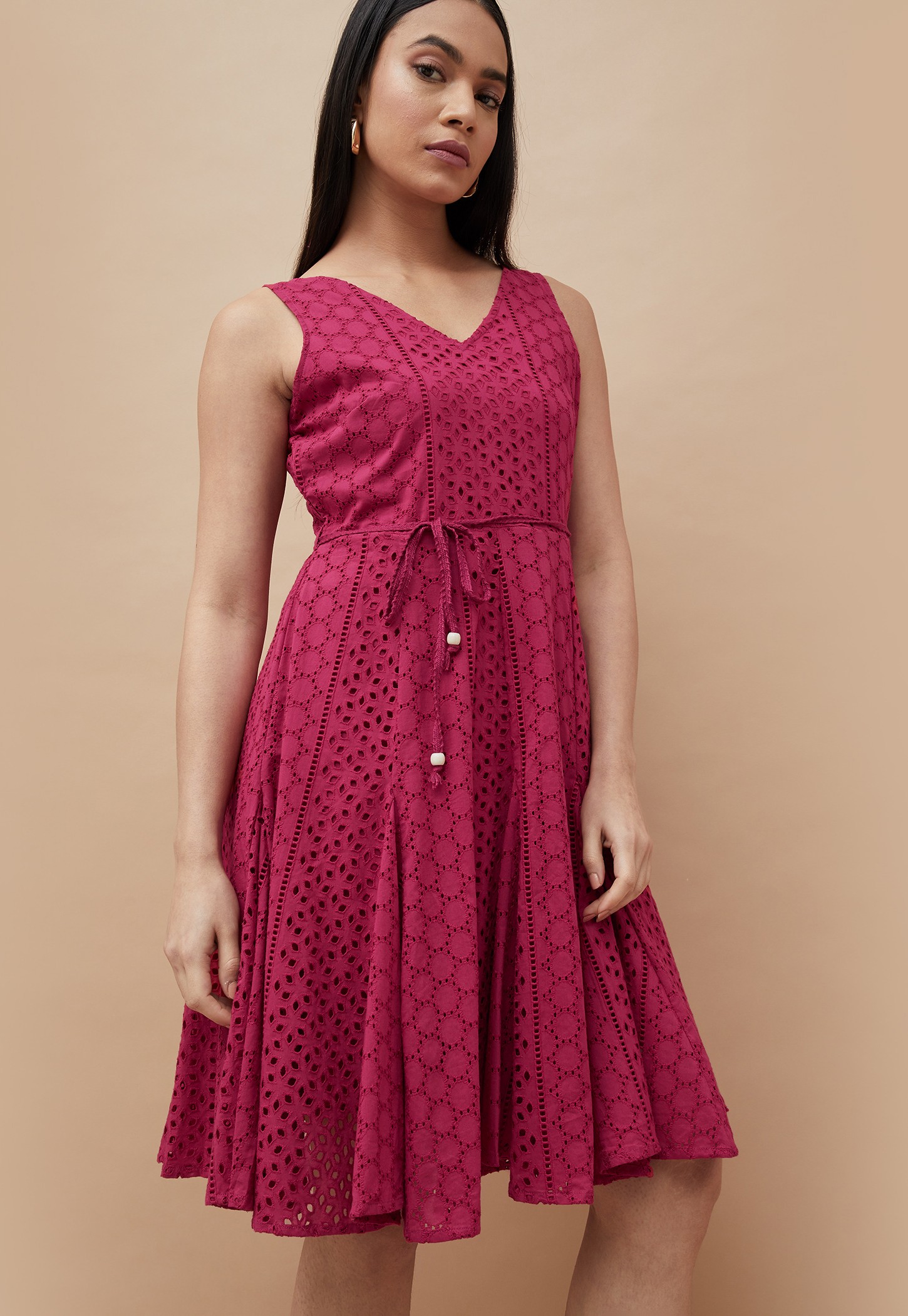 CODE Schiffli A-line Dress-picture-13