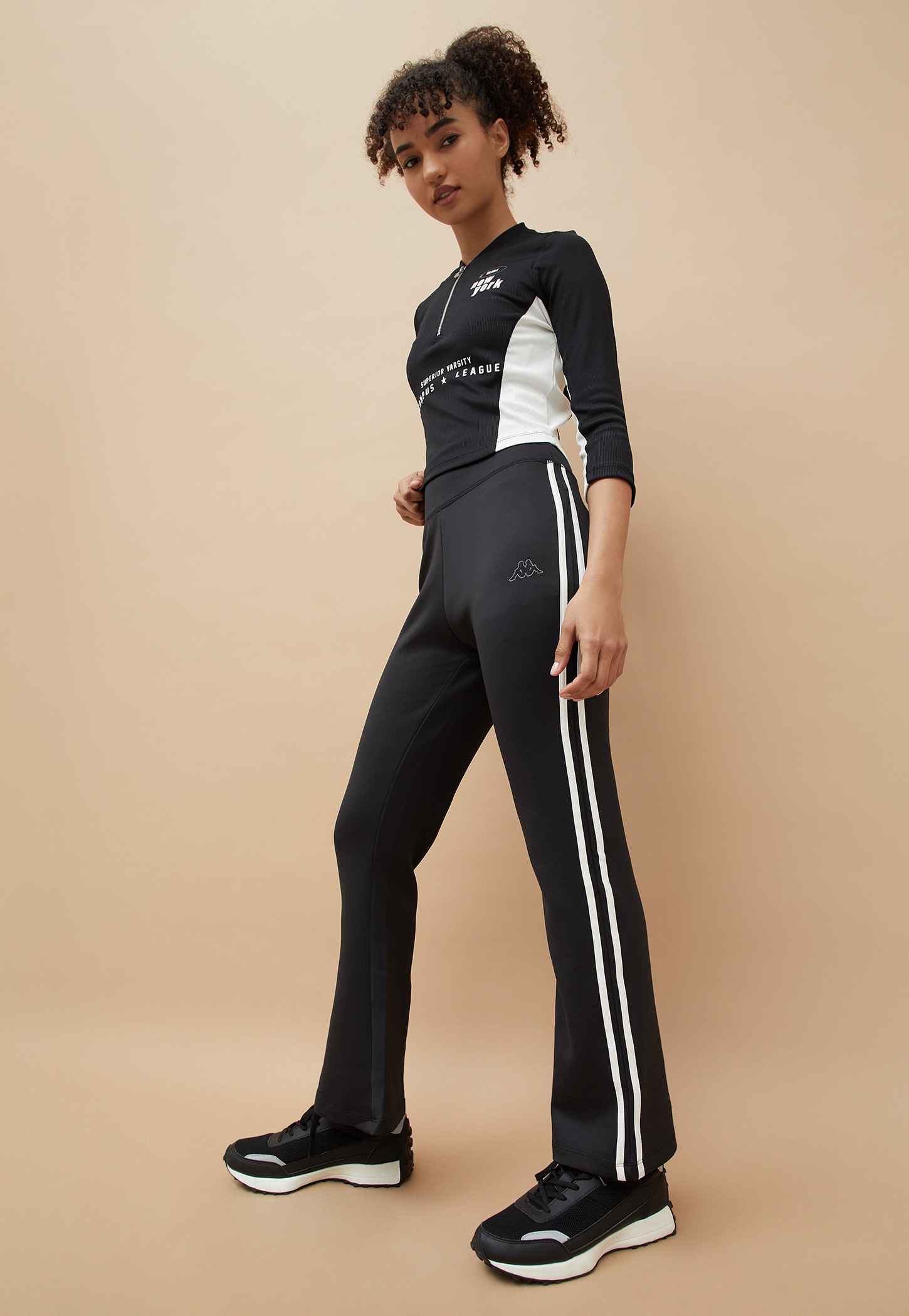 KAPPA Solid Active Track Pants with Side Taping-picture-16