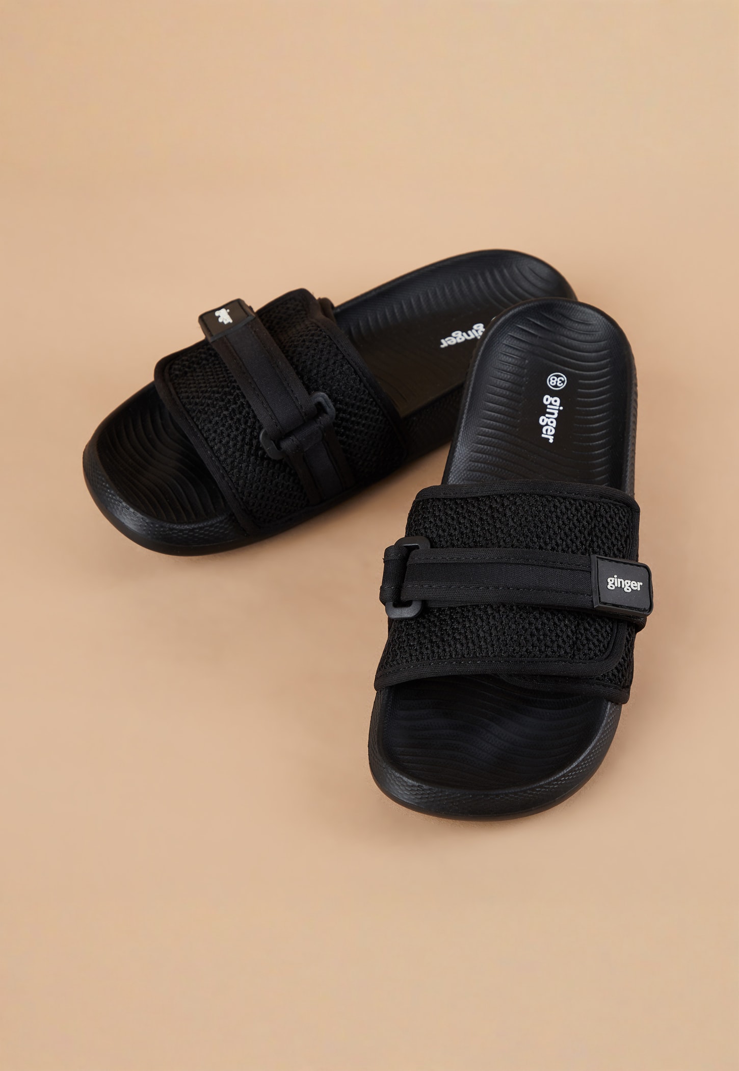 GINGER Woven Strap Velcro Sliders-picture-53
