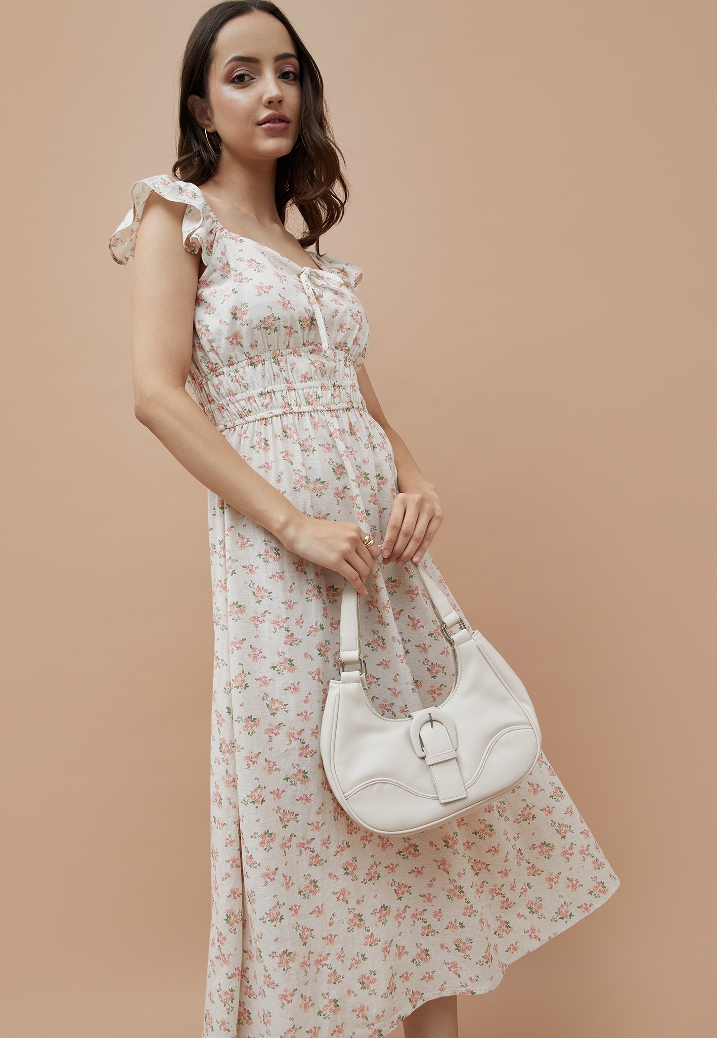 GINGER Floral Print Midi Dress-picture-21
