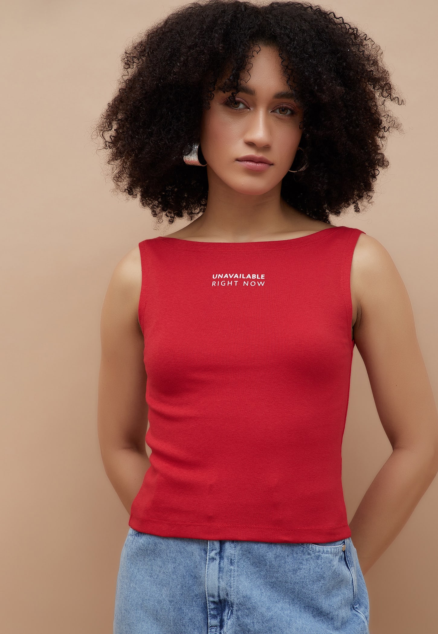 GINGER Printed Knit Sleeveless Top-picture-33