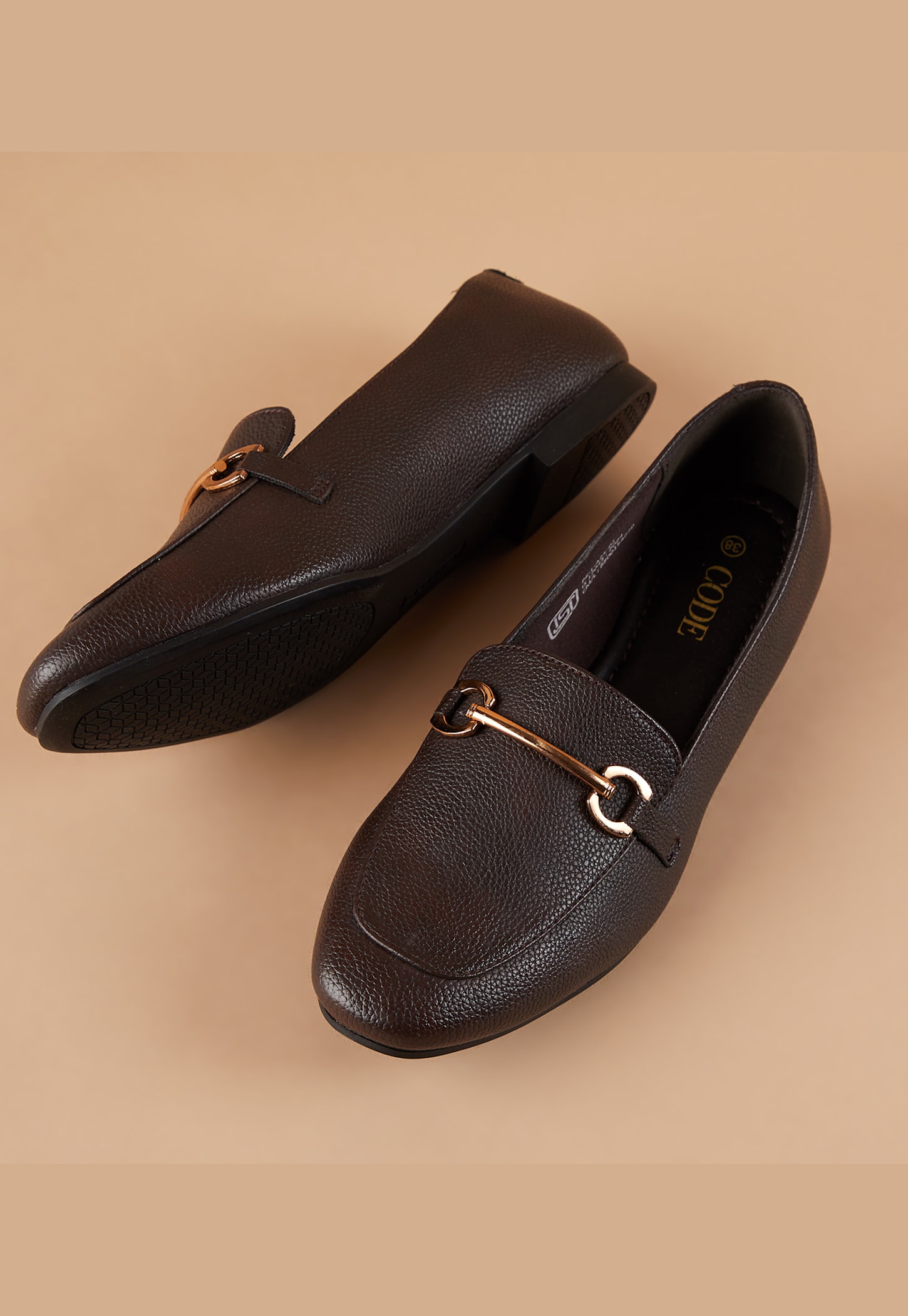 CODE Textured Horsebit Loafers-picture-24