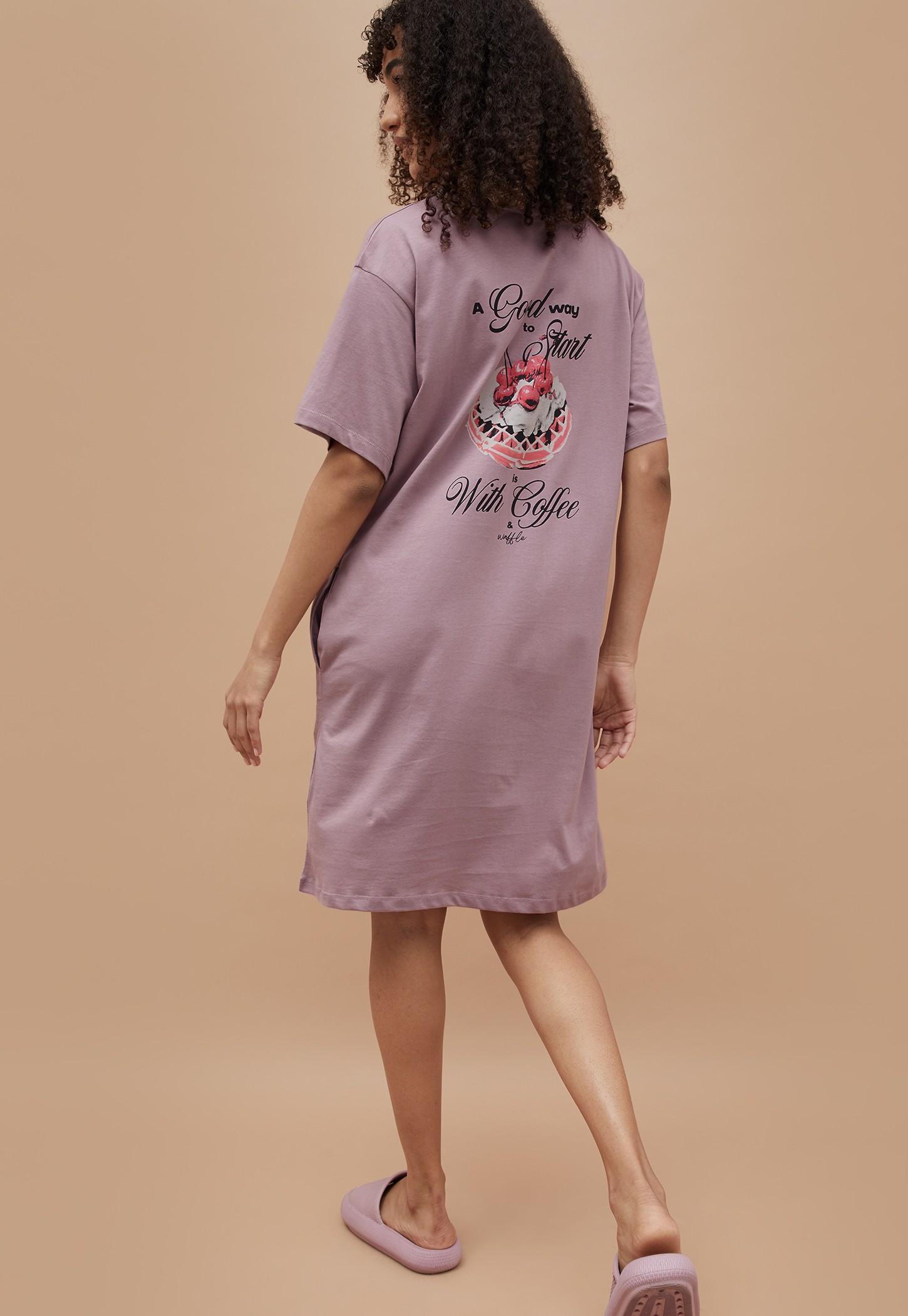 GINGER Back Print Night Dress-picture-25