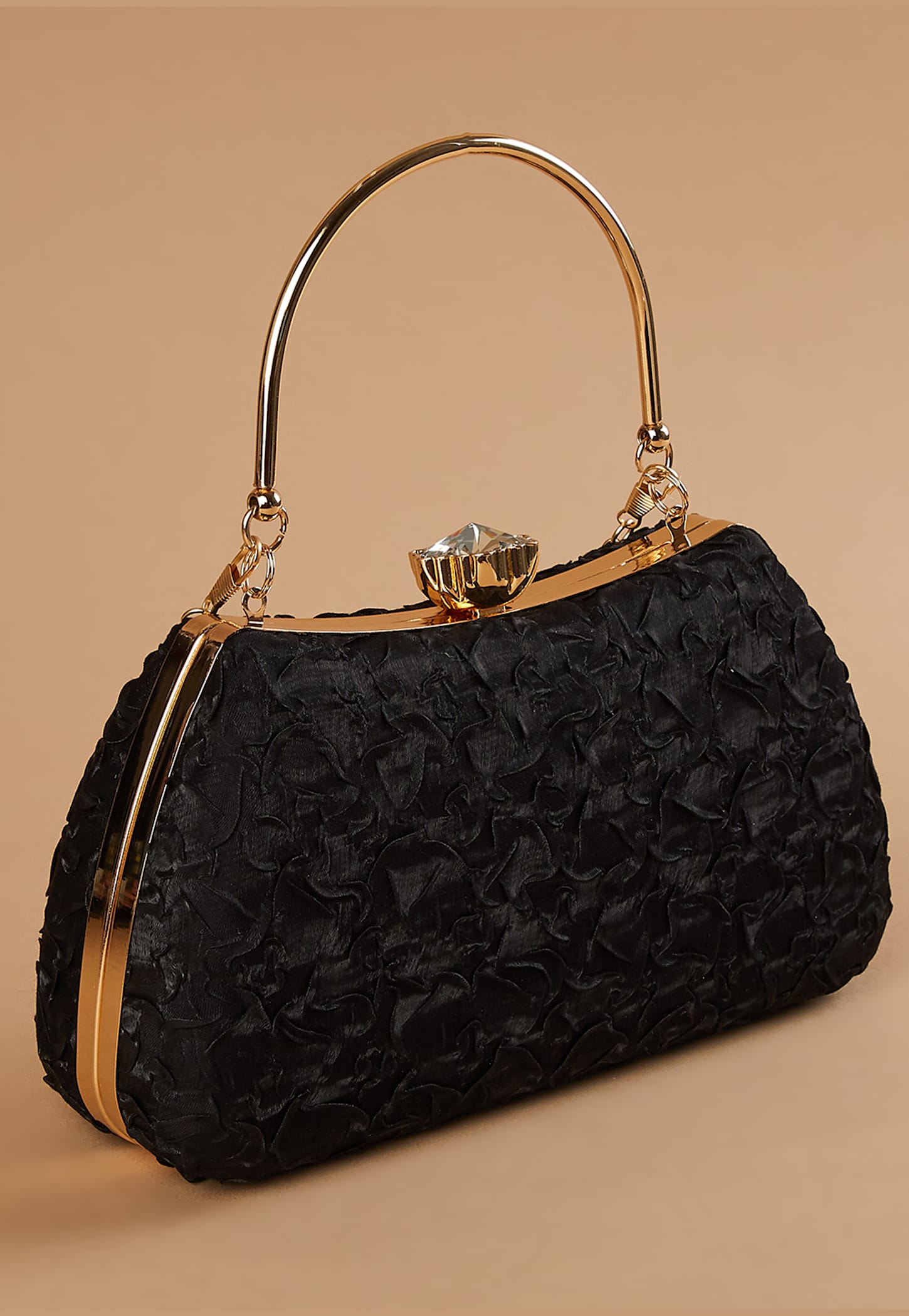 CODE Patterned Clutch with Chain Strap-picture-21