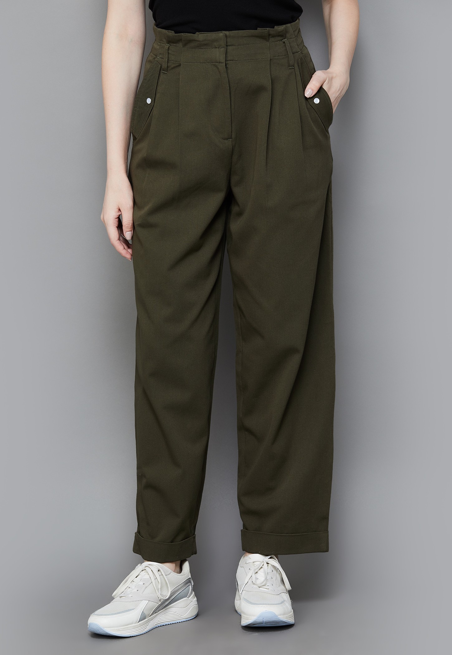 VAN HEUSEN Pleated Front Wide Leg Trousers-picture-21