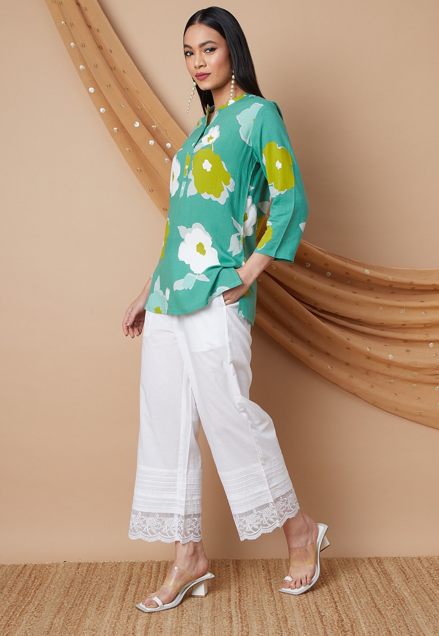 MELANGE Embroidered Straight Pants-picture-10