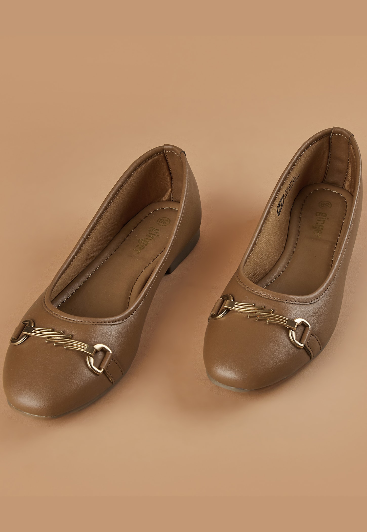 GINGER Metal Accent Ballerinas-picture-27