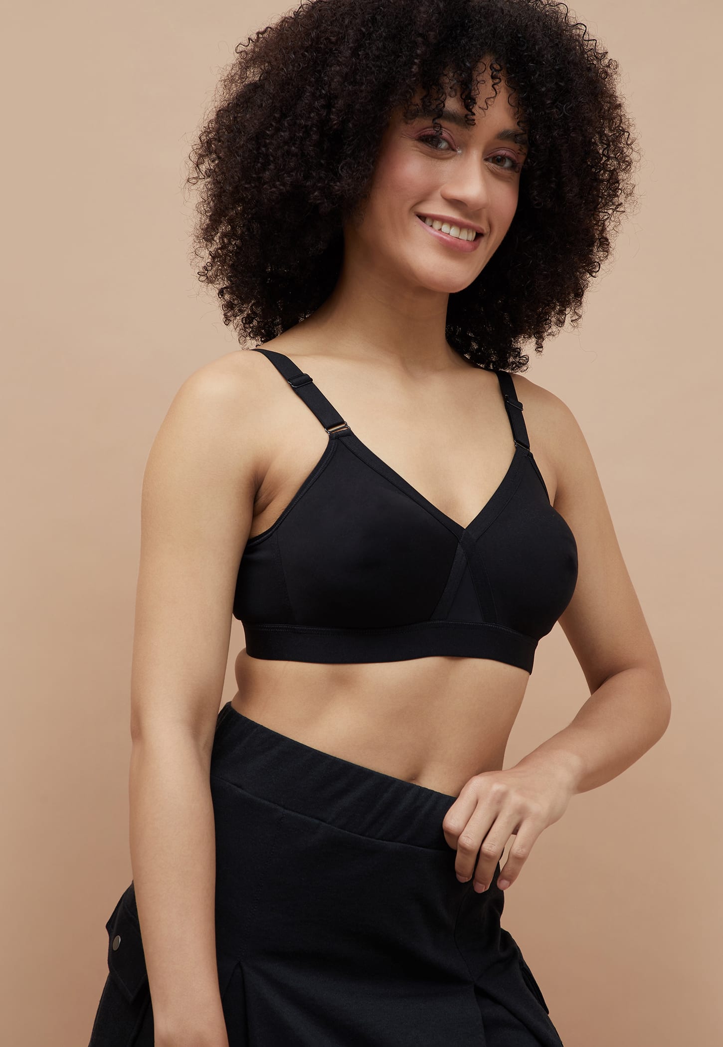 GINGER Solid Non-Padded Non-Wired Bra-picture-28