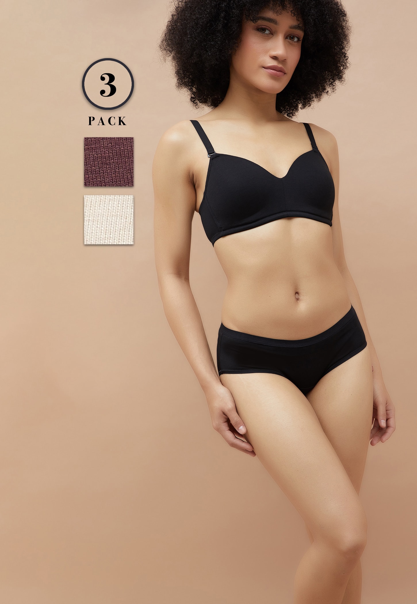 GINGER Solid Hipster Panties - Pack of 3-picture-39