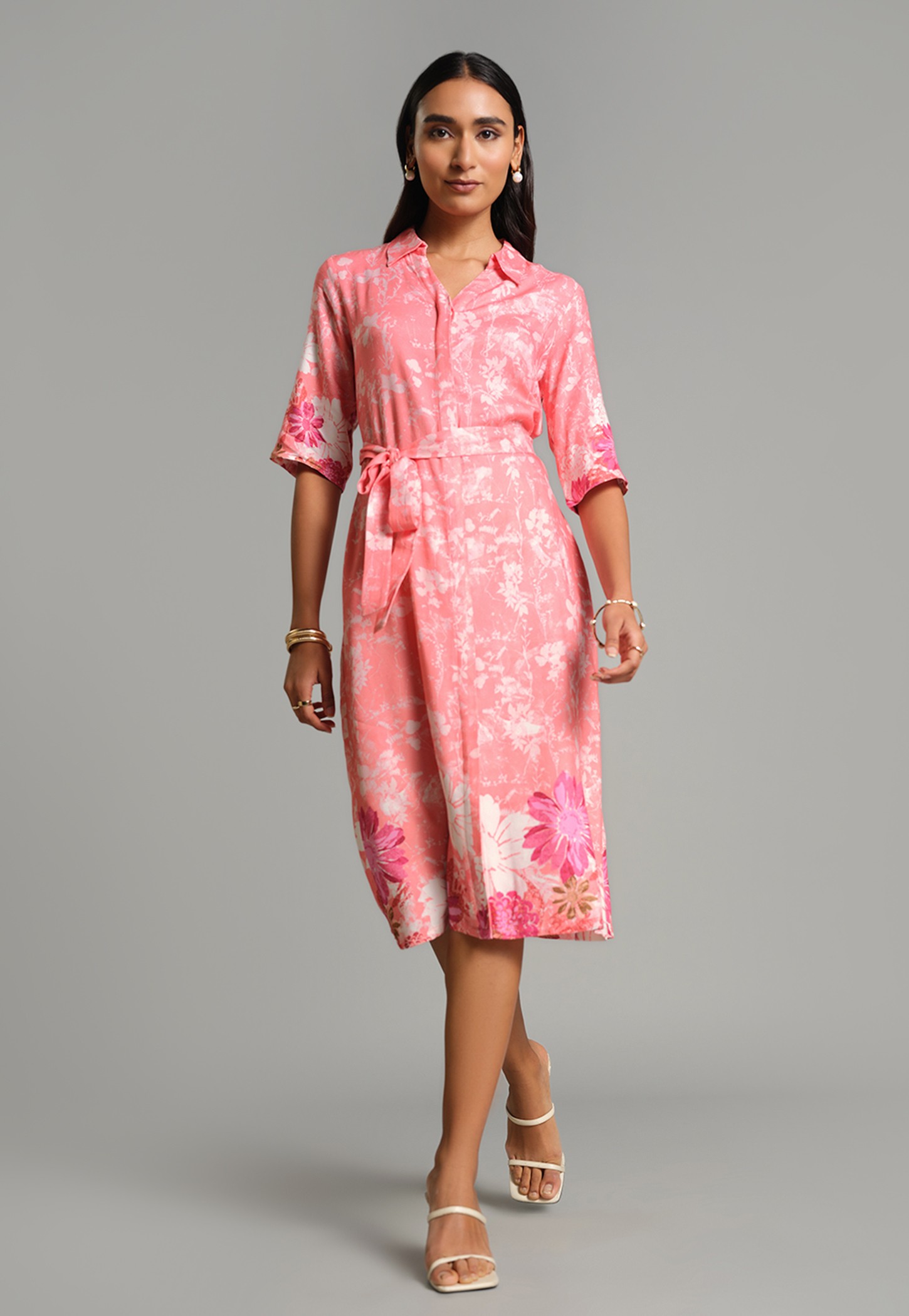 AND Floral Print Shirt Dress-picture-16
