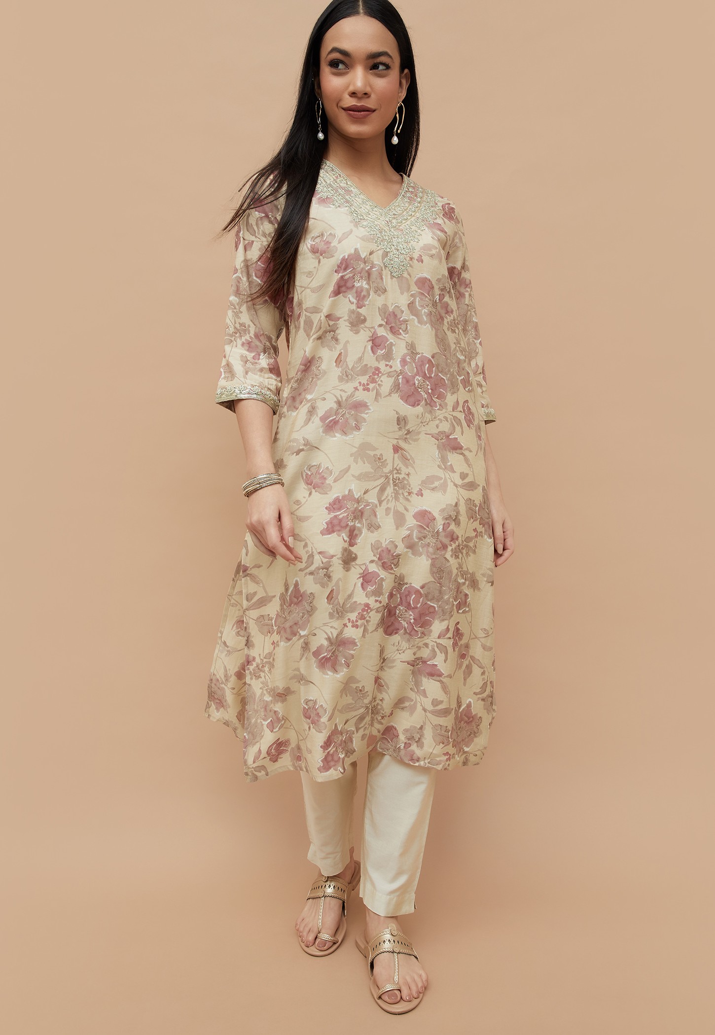 MELANGE Printed Straight Kurta-picture-34