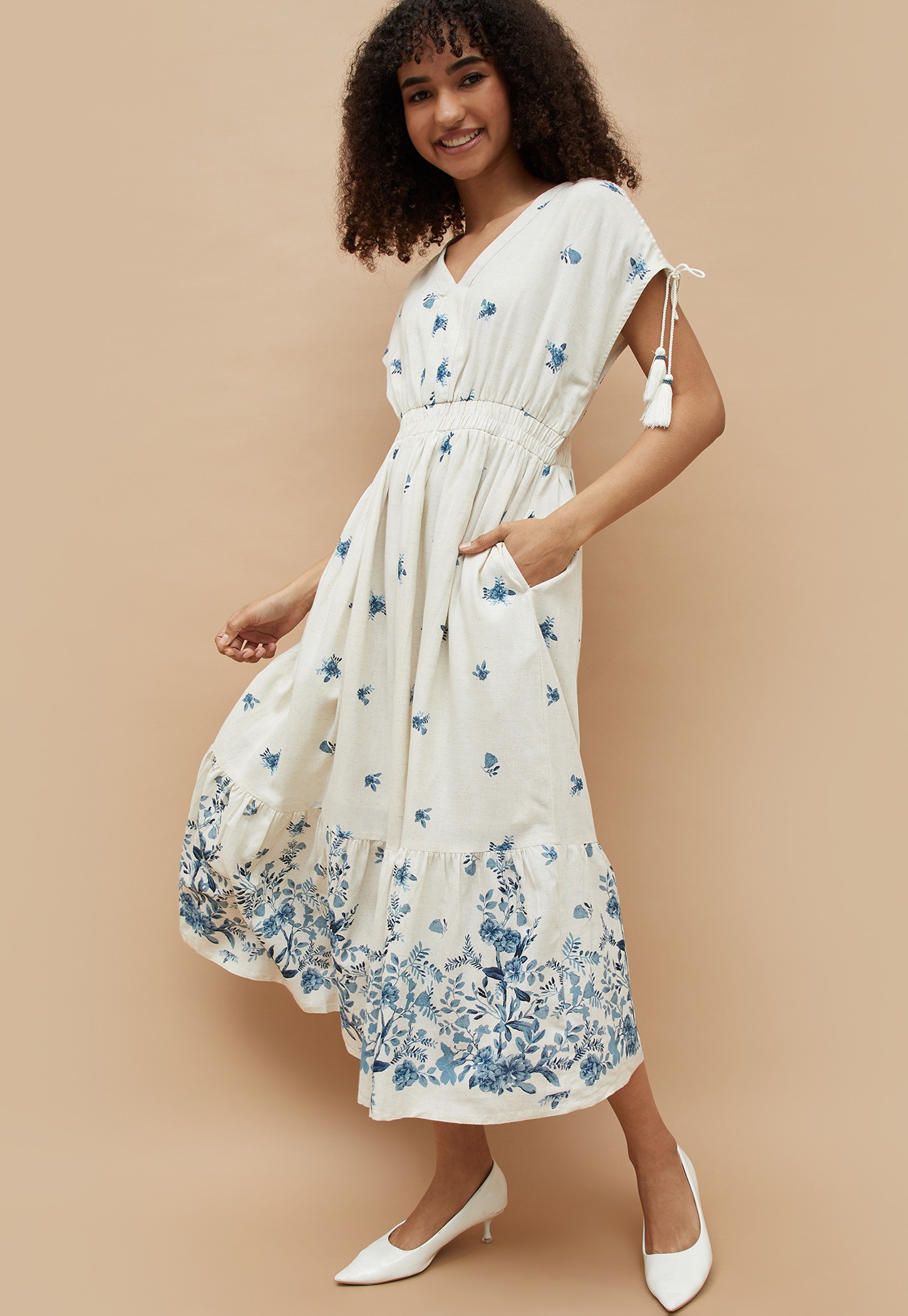 COLOUR ME Floral Print Maxi Dress-picture-14