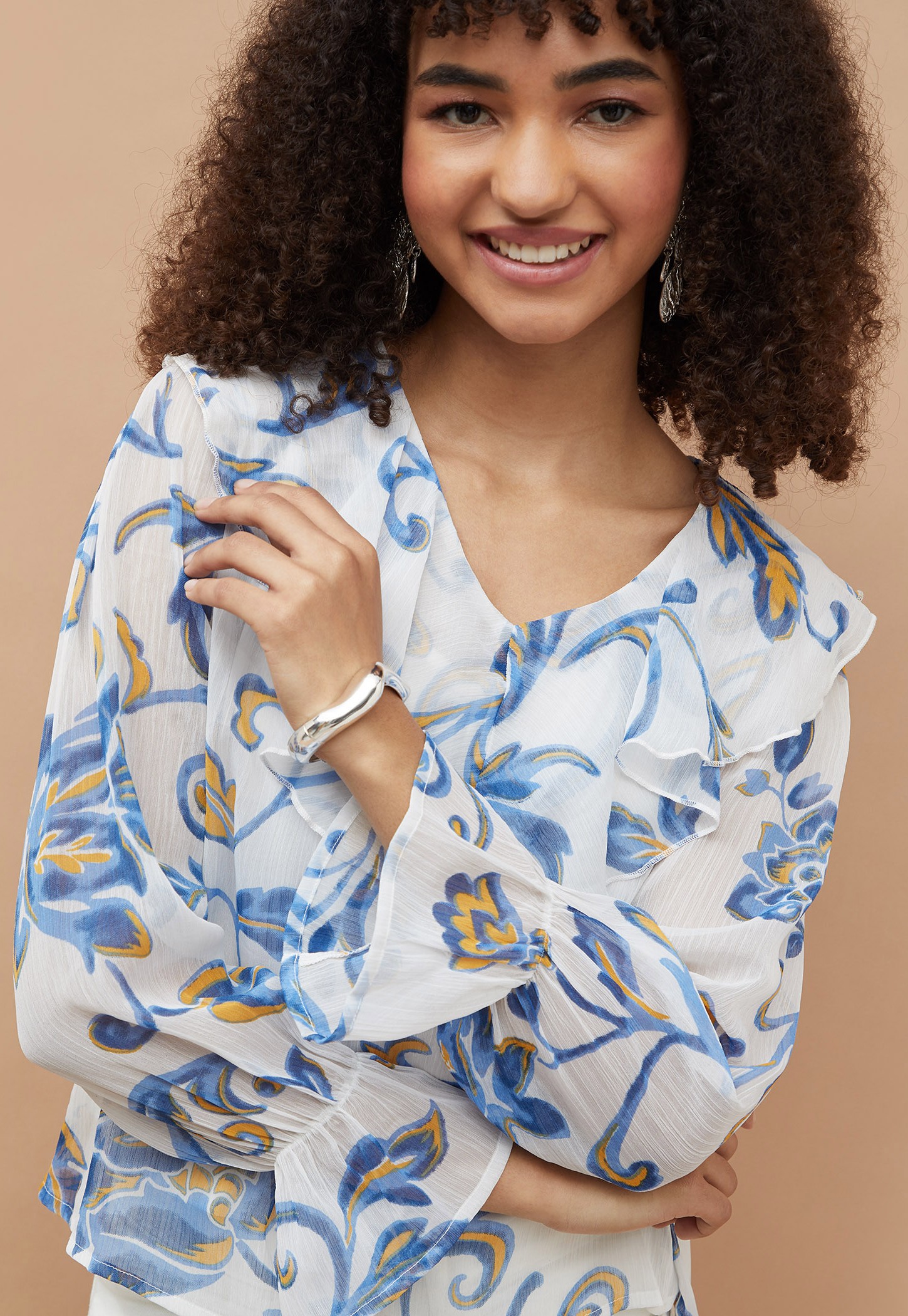 COLOUR ME Printed Top with Camisole-picture-20