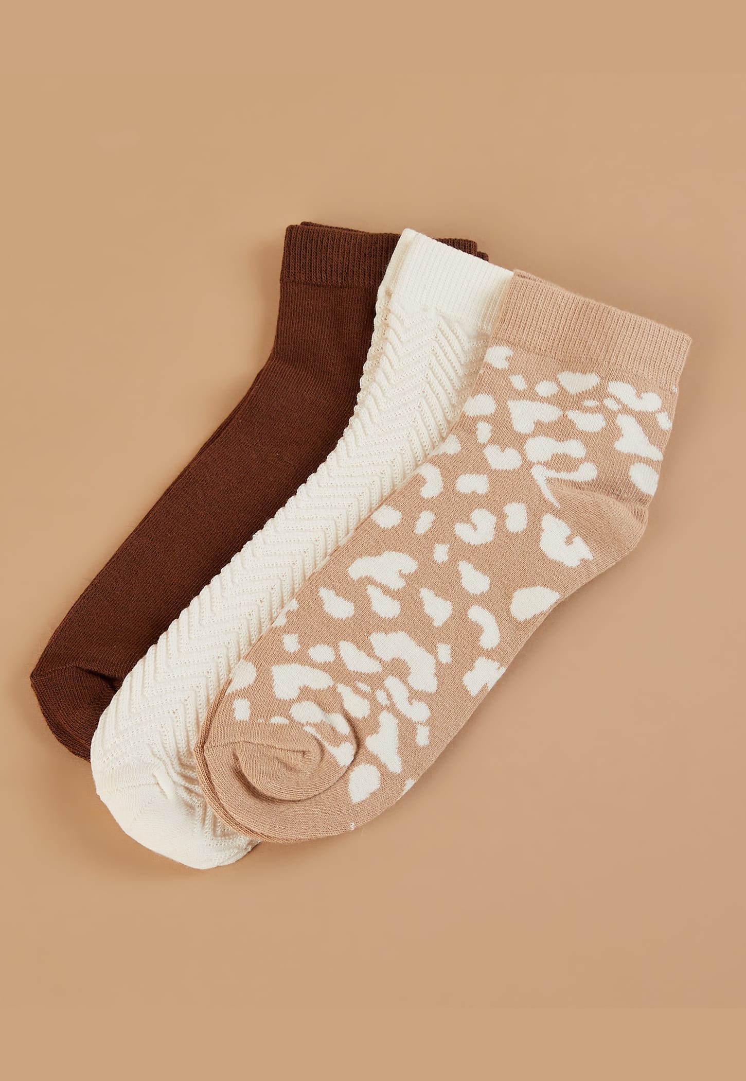 GINGER Assorted Ankle-Length Socks - Pack of 3-picture-10
