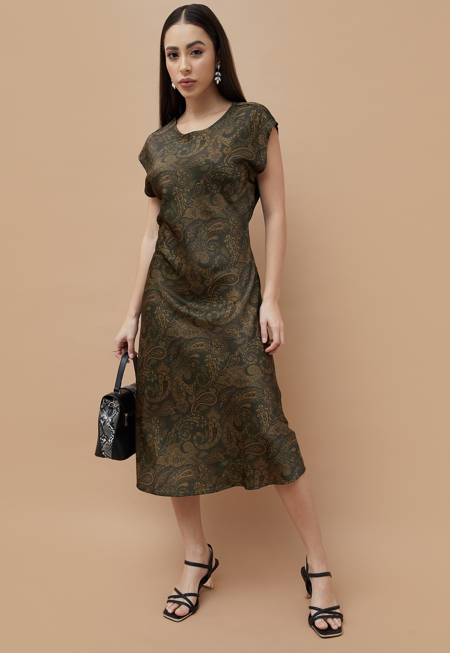 CODE Paisley Print A-line Dress-picture-29