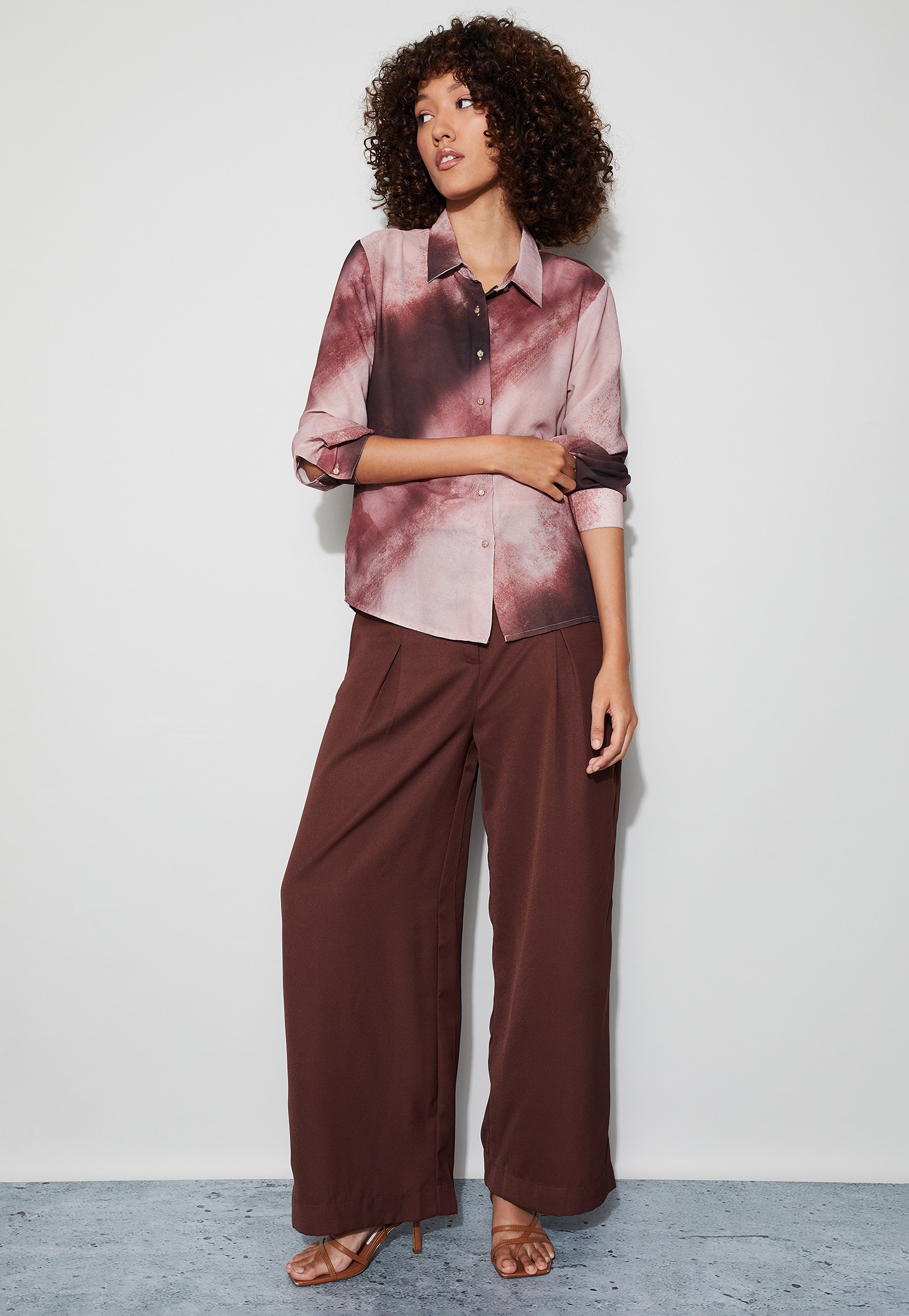 CODE Printed Shirt with Camisole-picture-29
