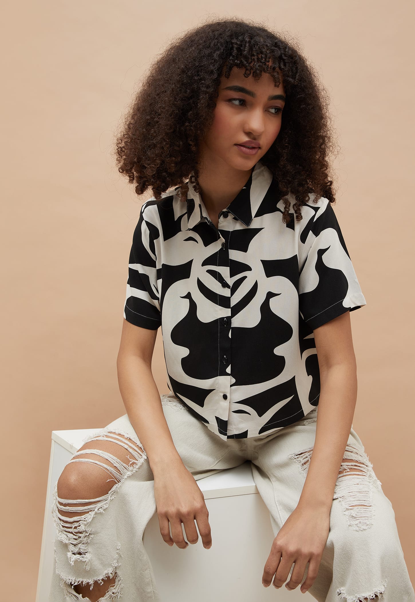 GINGER Abstract Print Shirt-image-6