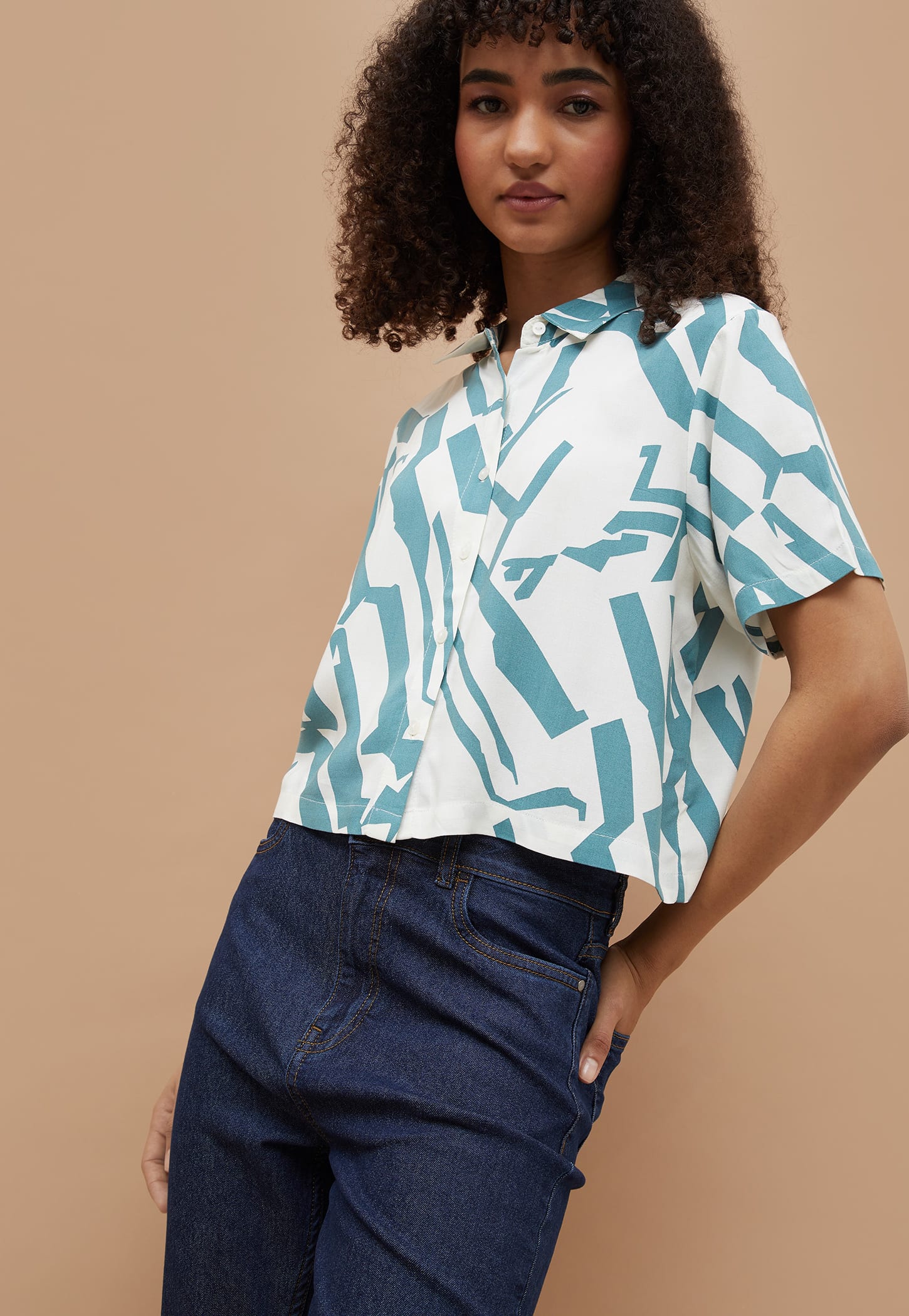 GINGER Abstract Print Shirt-picture-51