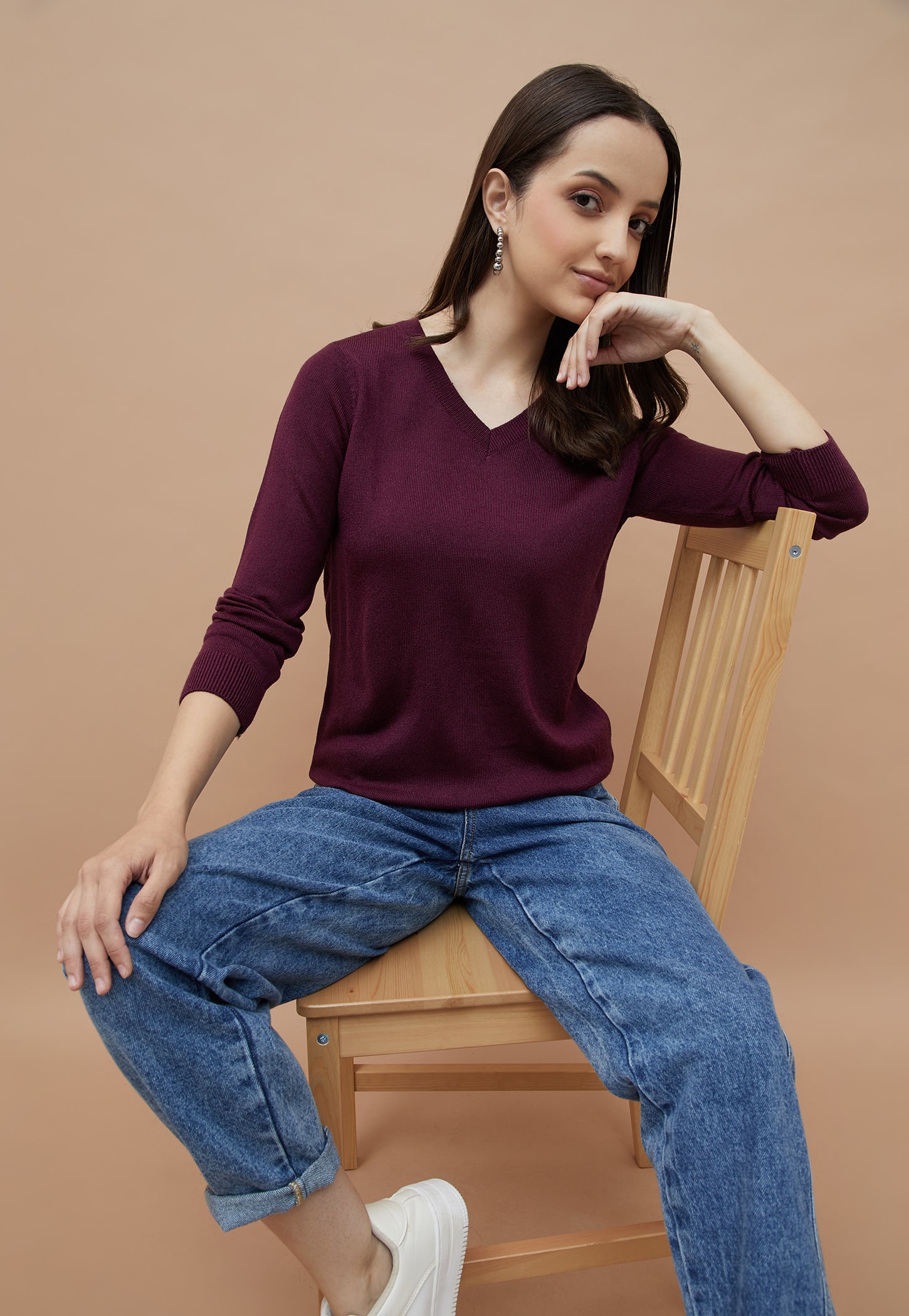 FAME FOREVER Solid Knit Top-picture-41