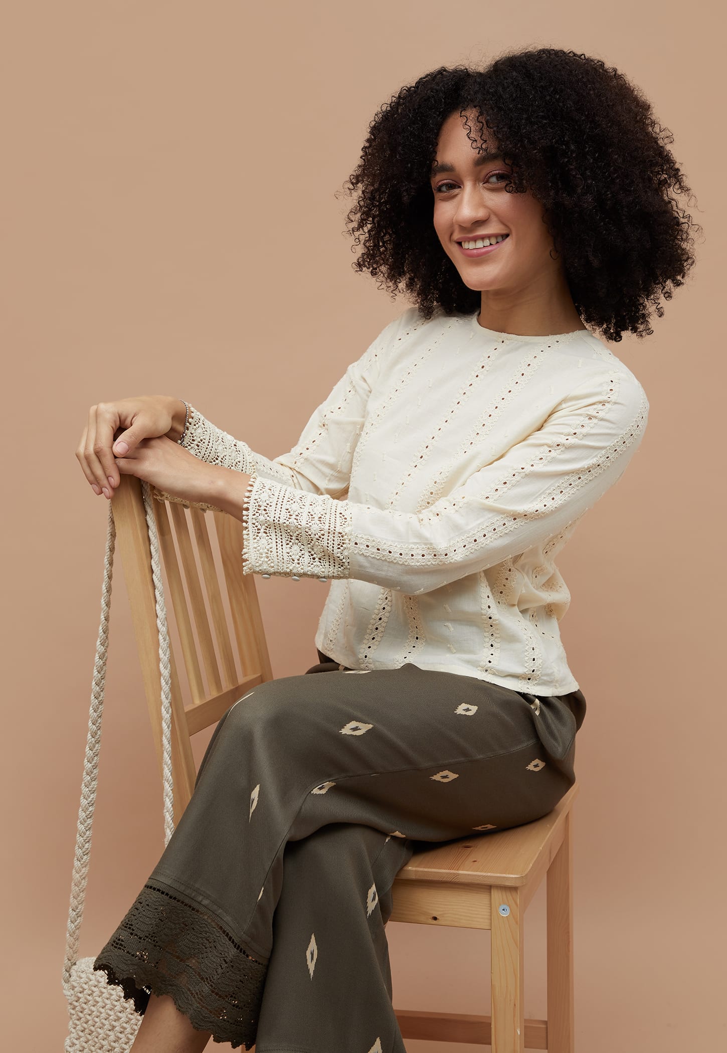 FAME FOREVER Embroidered Top with Lace-picture-53