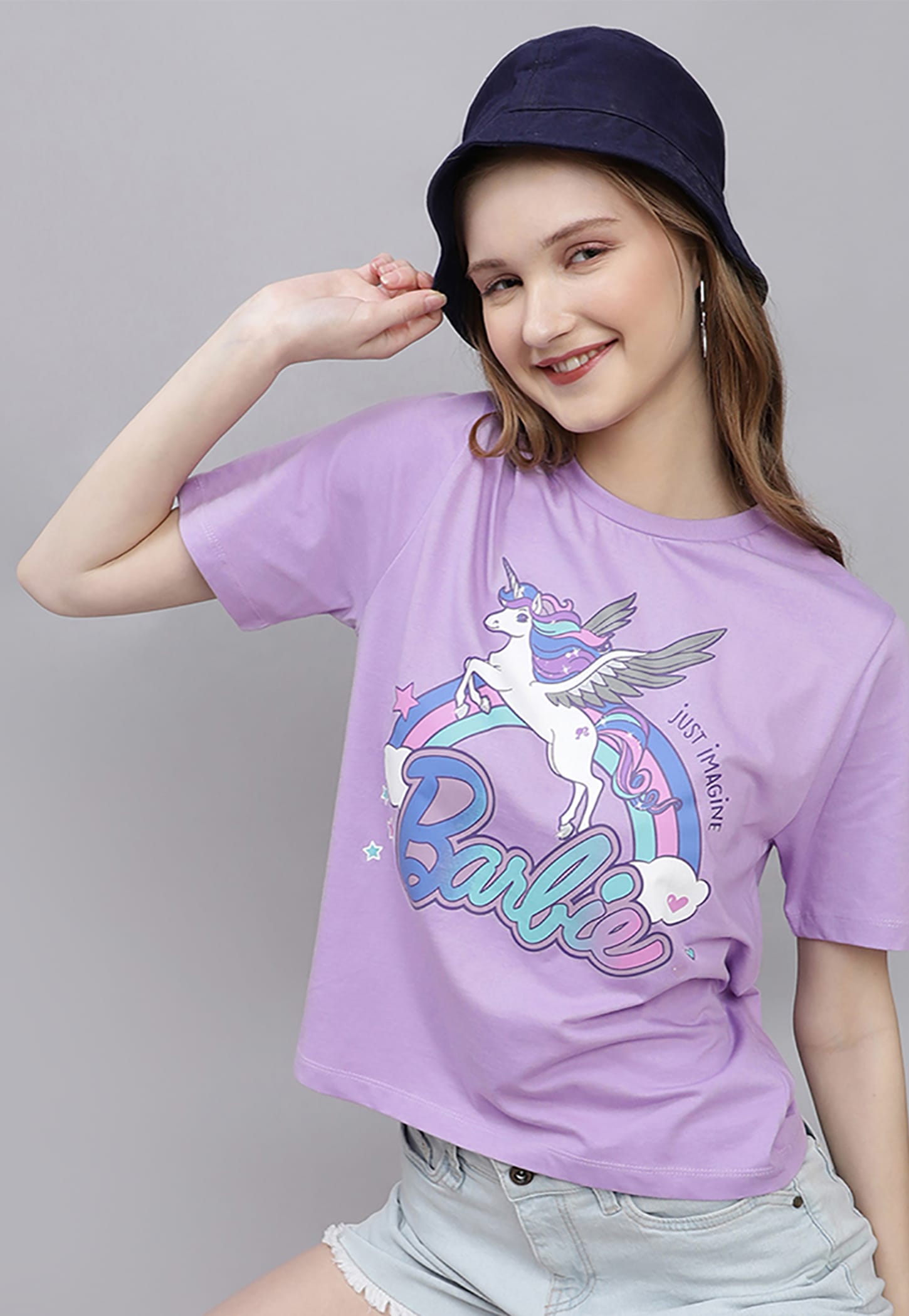 FREE AUTHORITY Barbie Print T-shirt-picture-22