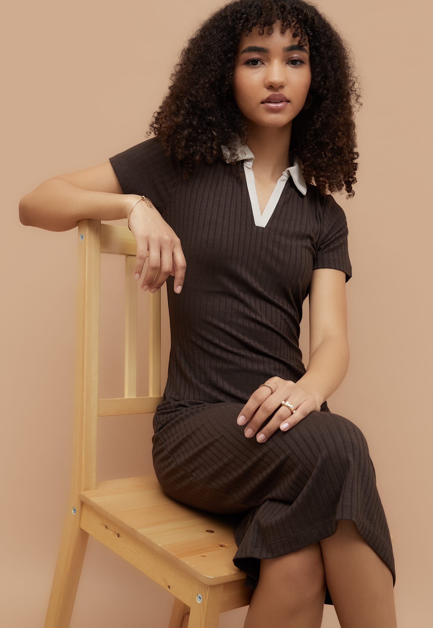 GINGER Ribbed Bodycon Dress-picture-49