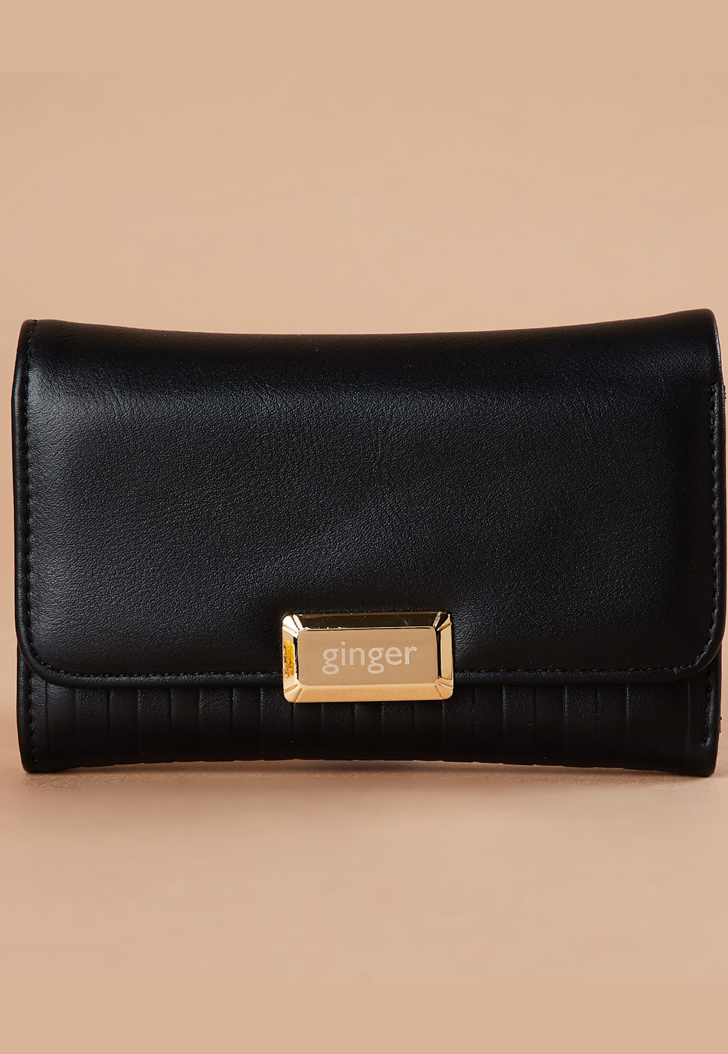 GINGER Textured Tri-Fold Wallet