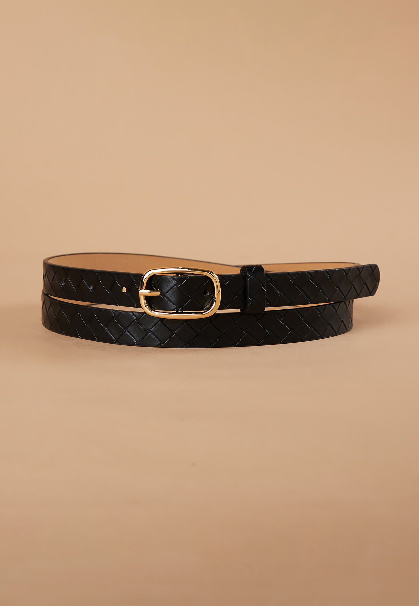 GINGER Textured Tang Buckle Belt