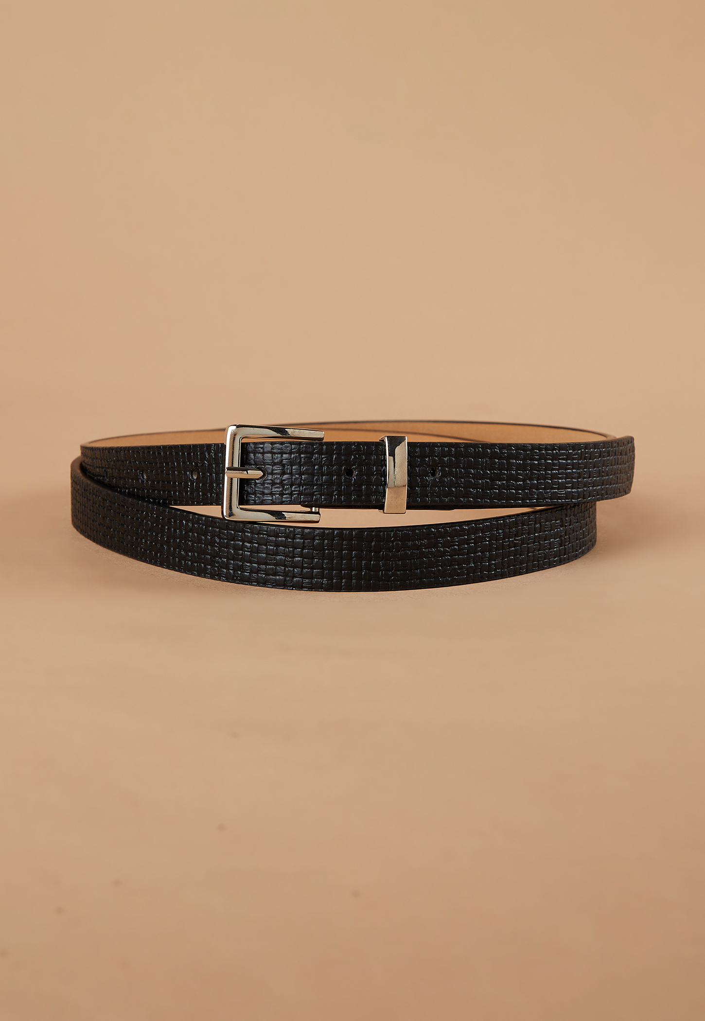 GINGER Textured Tang Buckle Belt