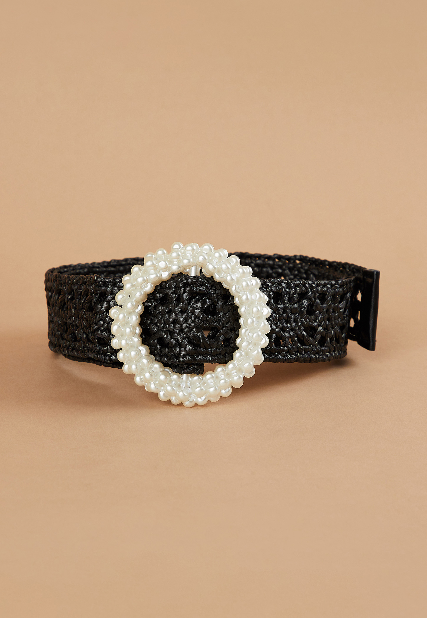 GINGER Woven Belt with Pearl Embellished Buckle-picture-35