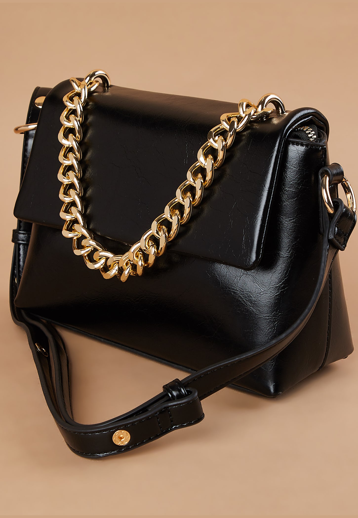 GINGER Houndstooth Textured Sling Bag-image-32