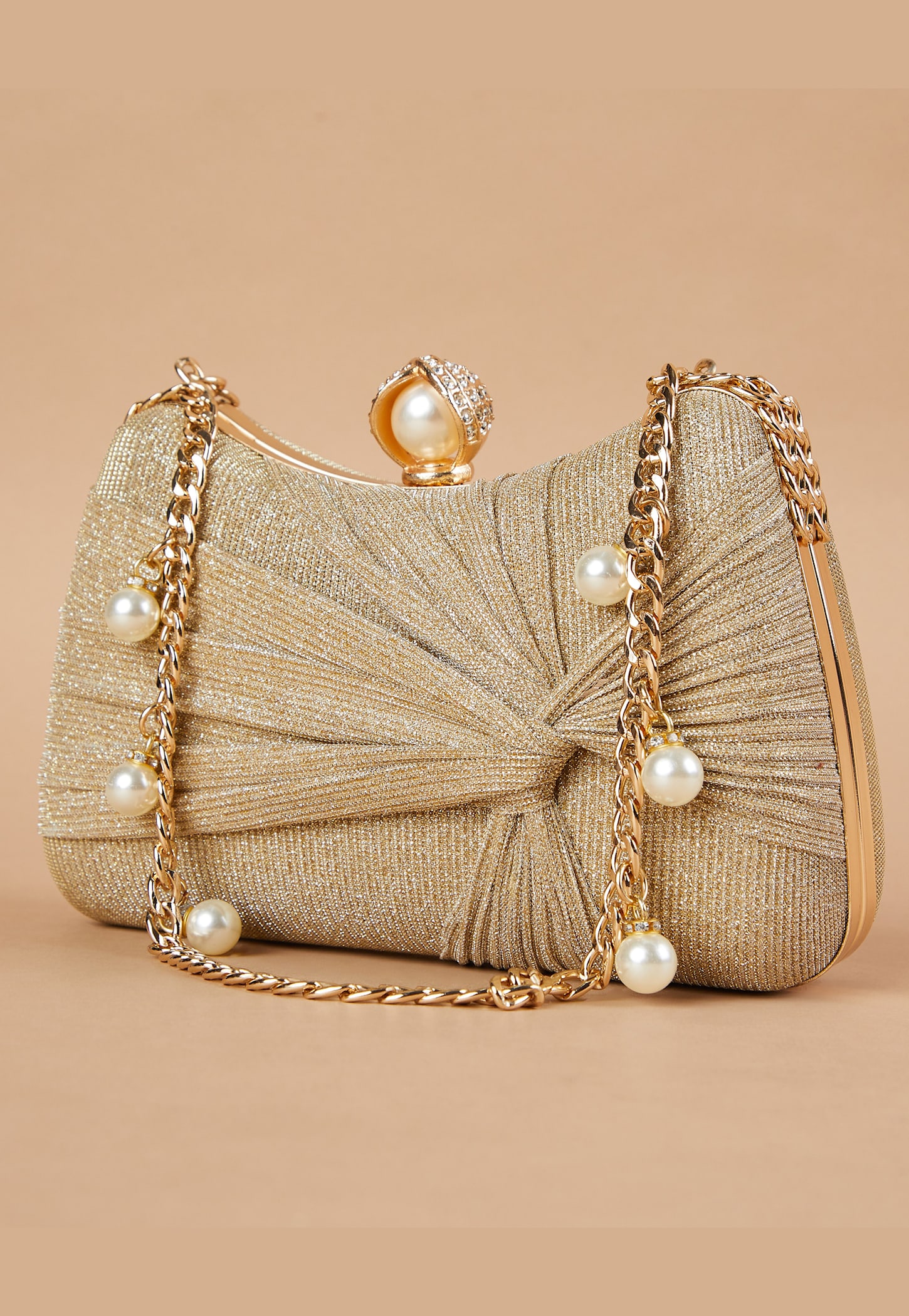 CODE Shimmery Pearl Embellished Box Clutch-picture-18