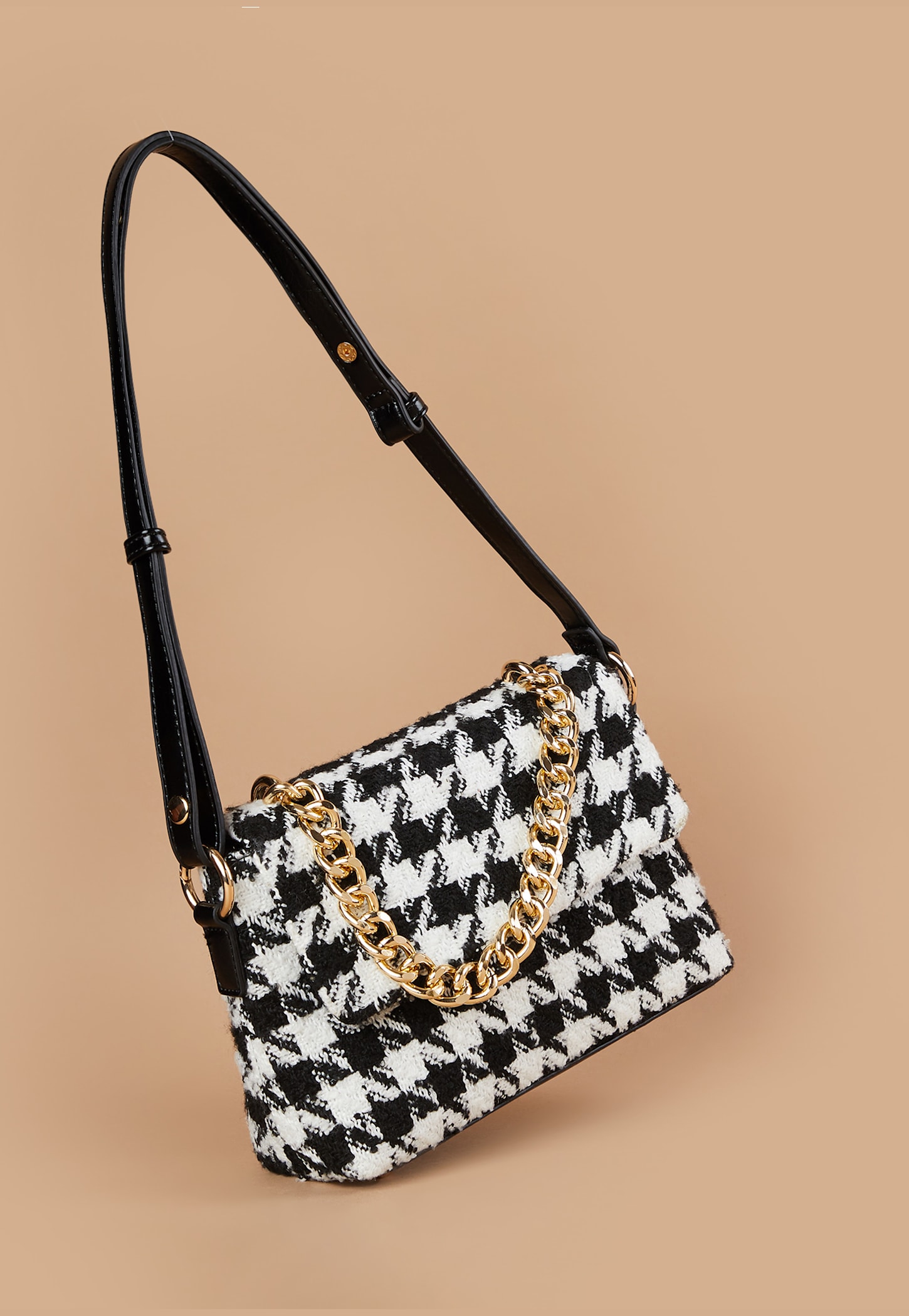 GINGER Houndstooth Textured Sling Bag-picture-29