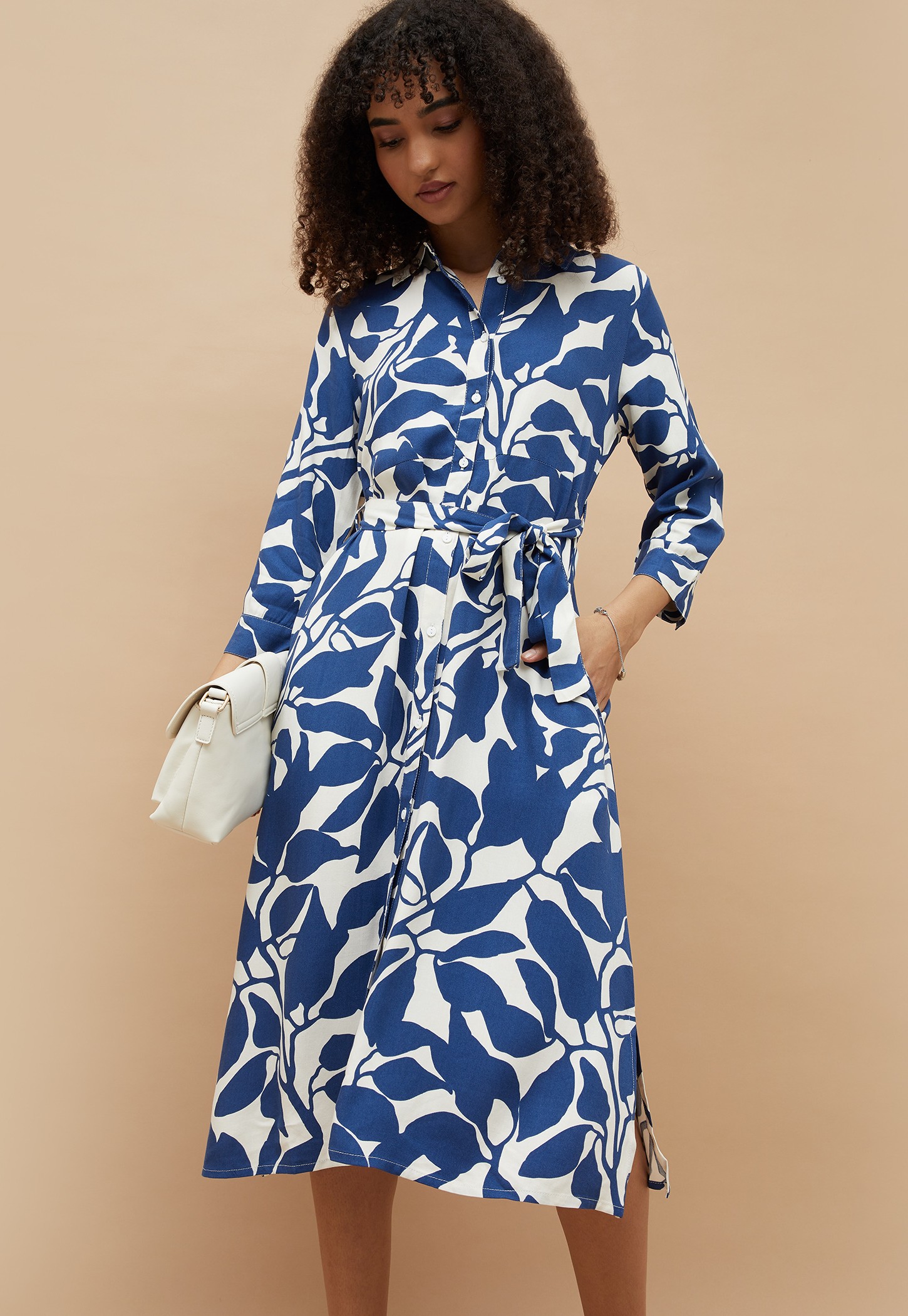 FAME FOREVER Printed Shirt Dress-picture-51