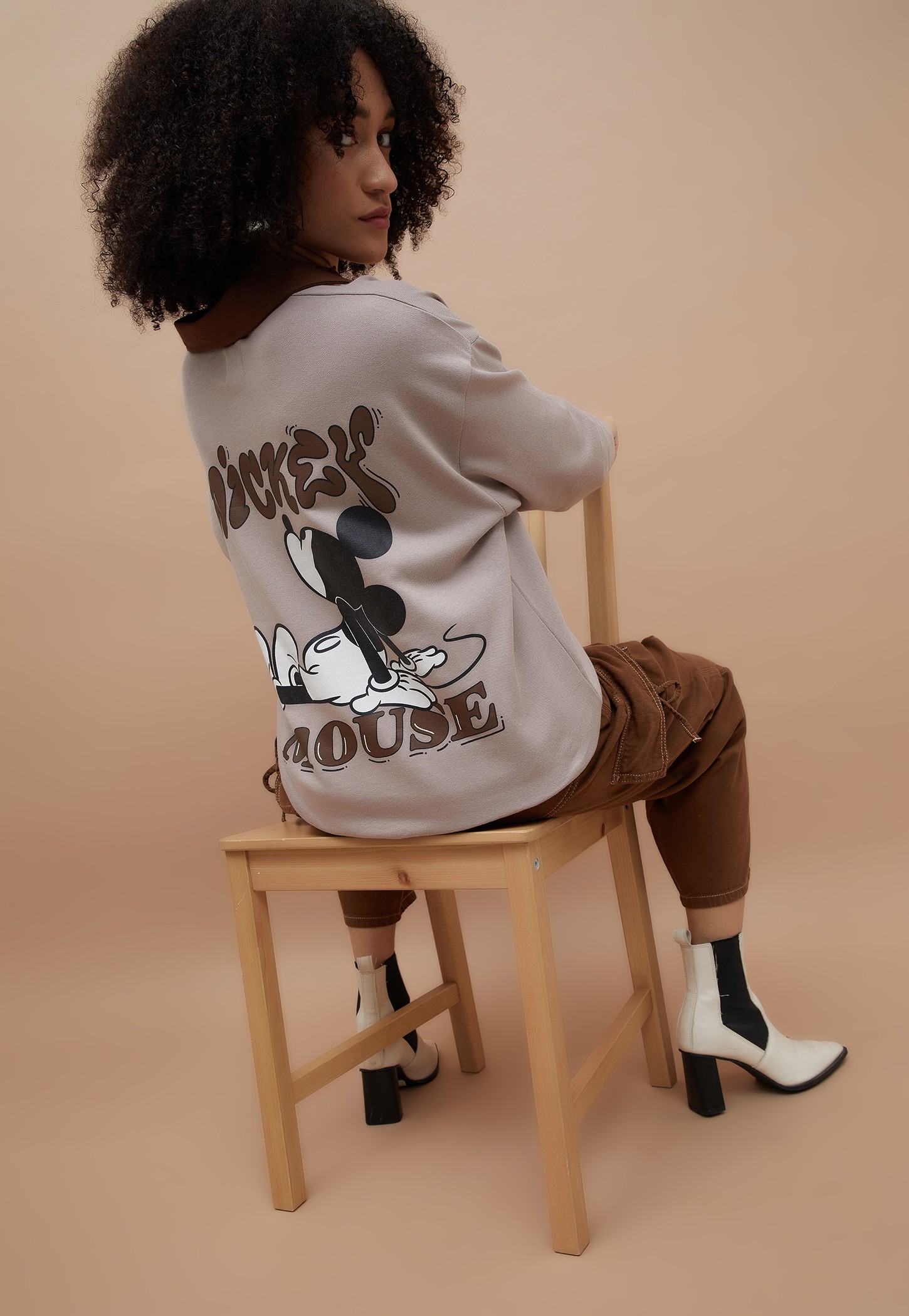 GINGER Mickey Mouse Johnny Collar T-shirt-picture-22