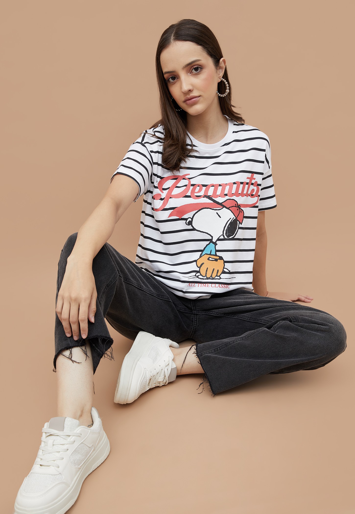 GINGER Peanuts Graphic Print T-shirt-picture-33