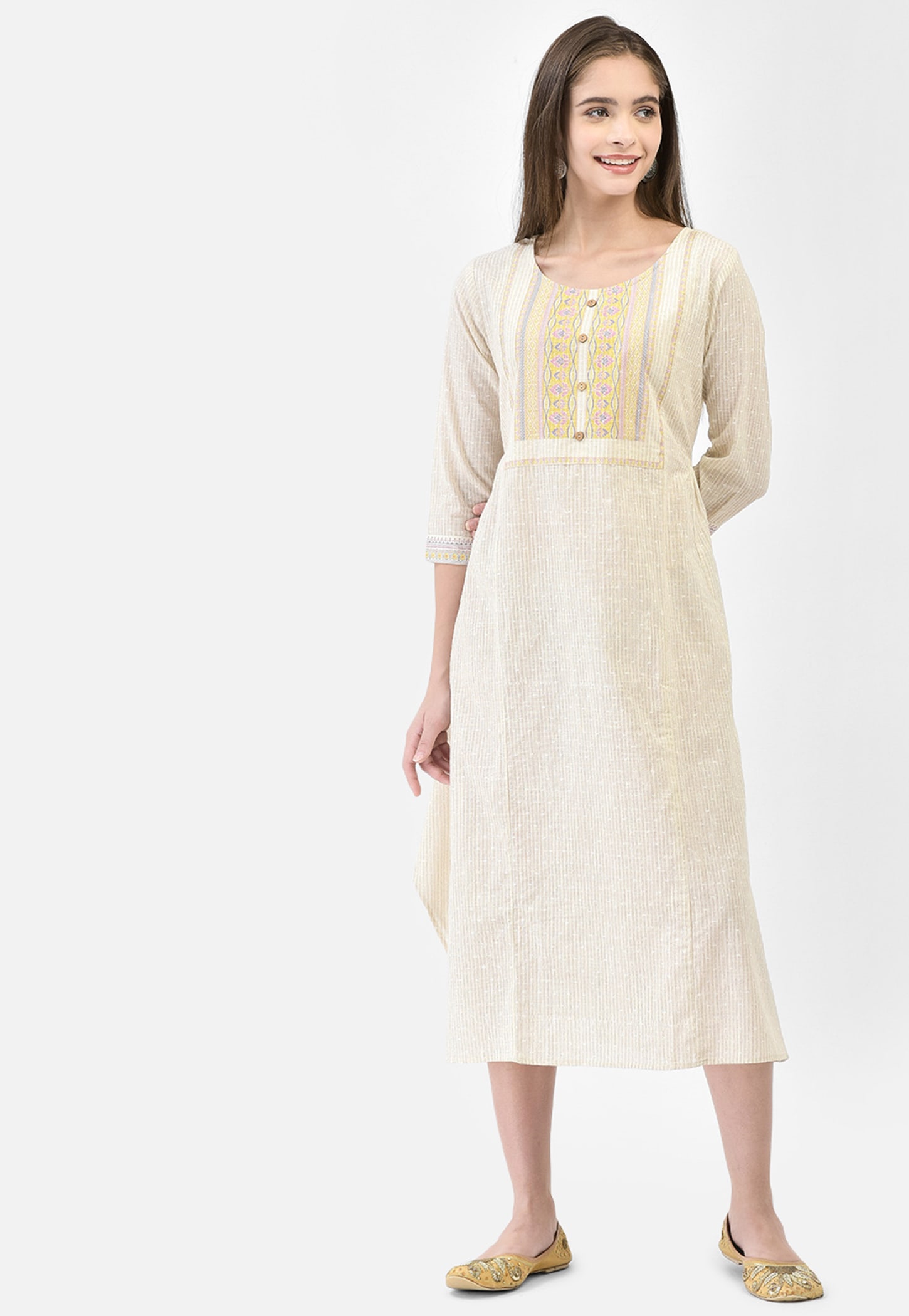 SPAN Printed A-line Dress-picture-36