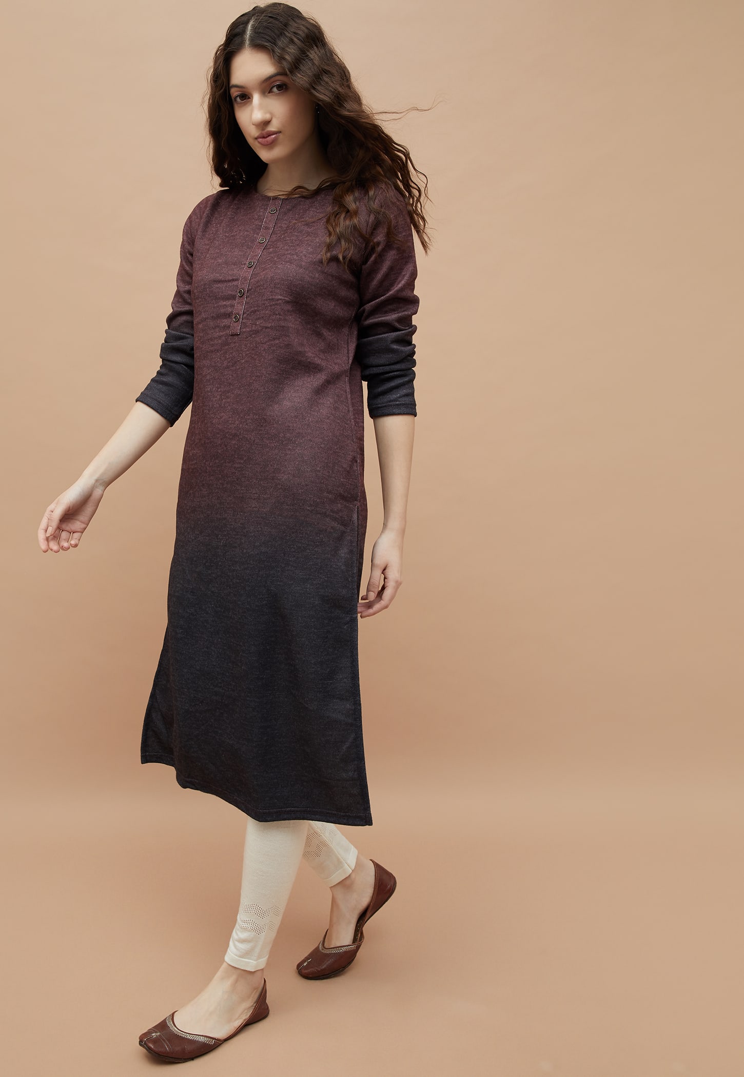 MELANGE Solid Straight Kurta-picture-50