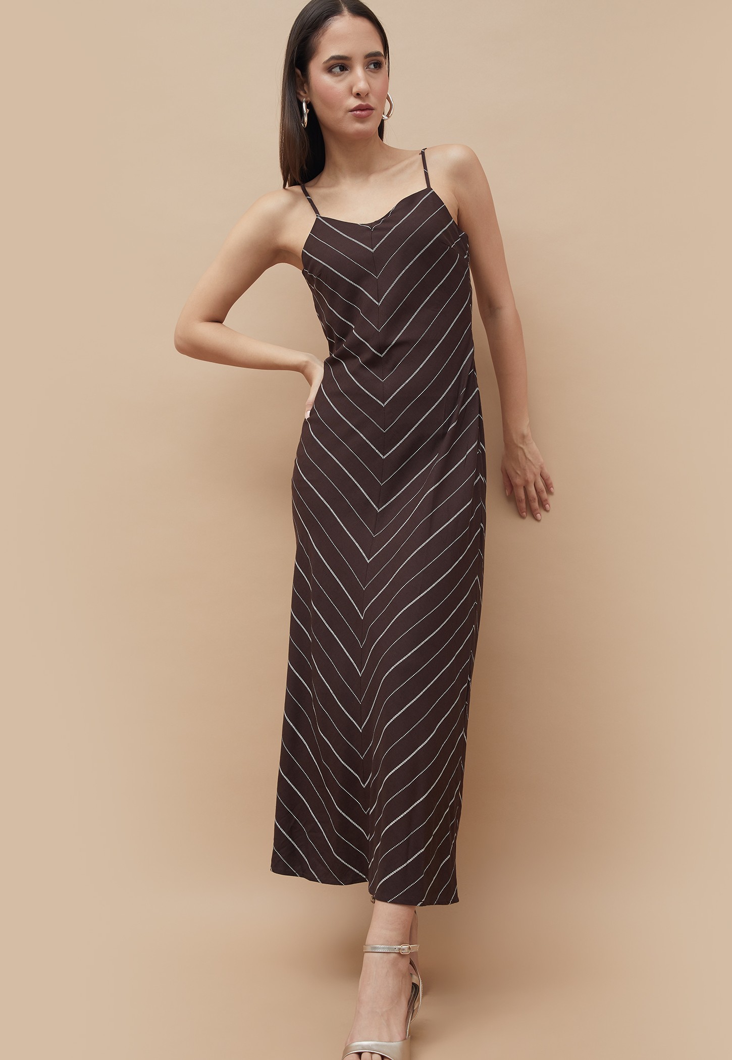 CODE Striped Maxi Dress-picture-54