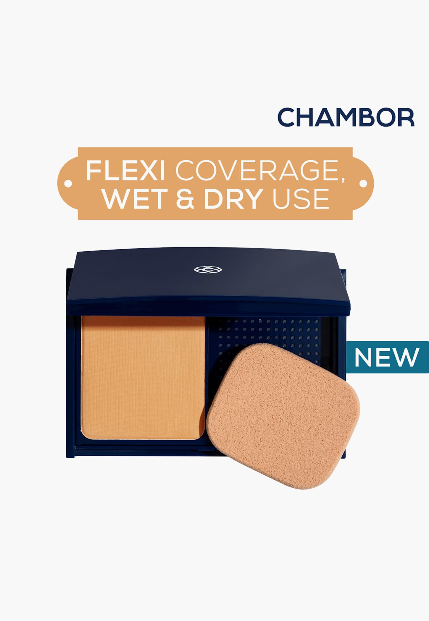 CHAMBOR Studio Pro 2-In-1 Powder Foundation - Dual Cashew N101 - 15g-image-1