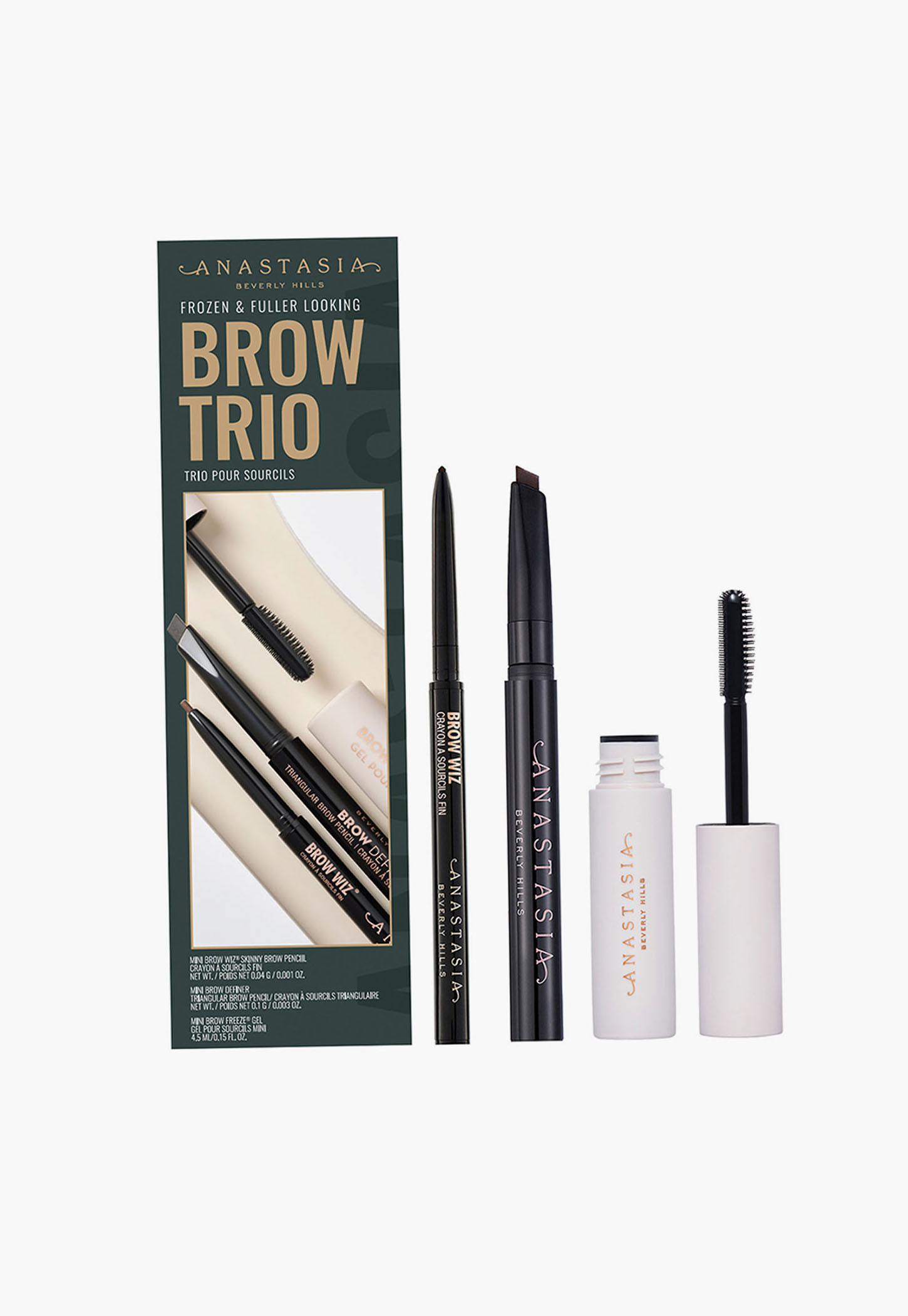 ANASTASIA BEVERLY HILLS Frozen & Fuller Looking Brow Trio Kit - Medium Brown - 4.64 ml-picture-15