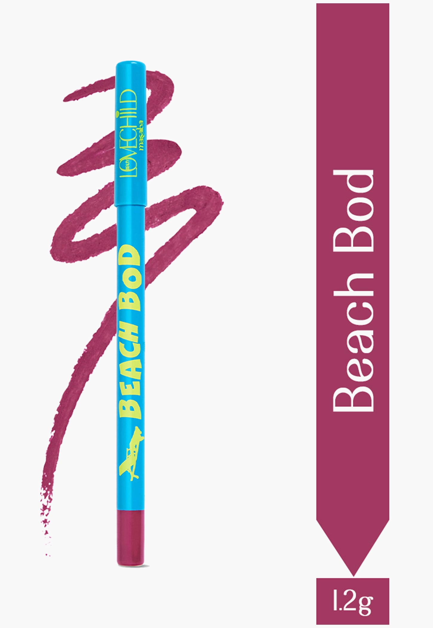 LOVECHILD MASABA Passport Pucker Lip Booster Matte Liner - Beach Bod (Magenta) - 1.2g-picture-30