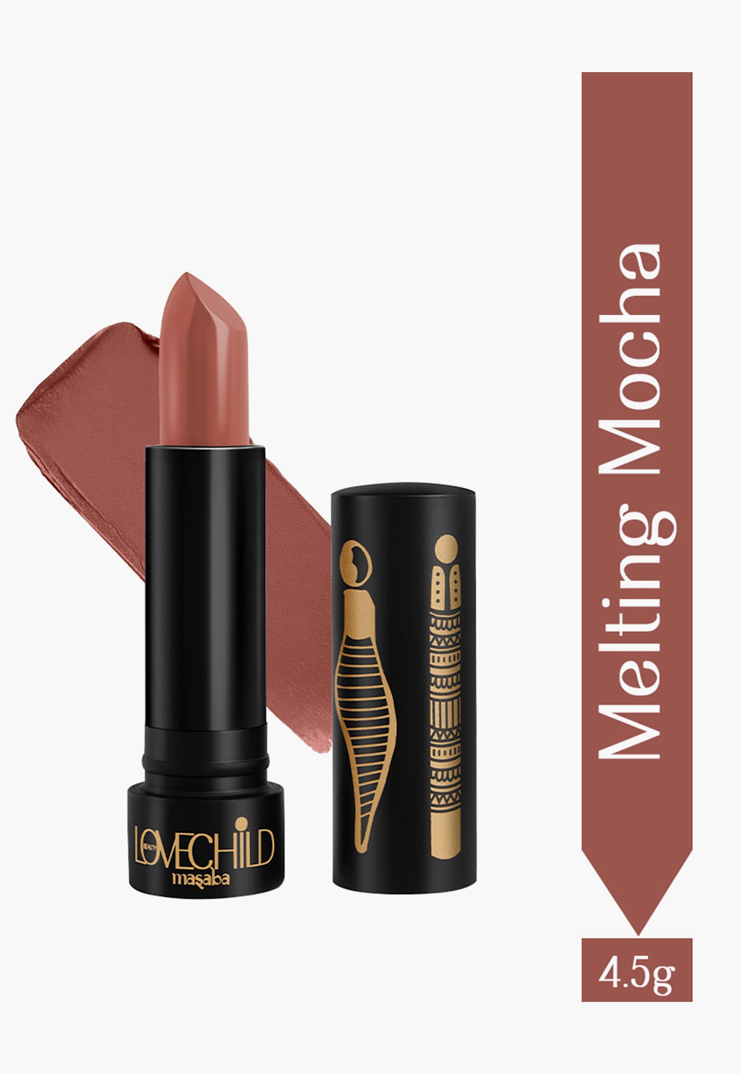 LOVECHILD MASABA Bare Browns Ultra-Matte Lipstick - Melting Mocha (Nude Brown) - 4.5g-picture-22