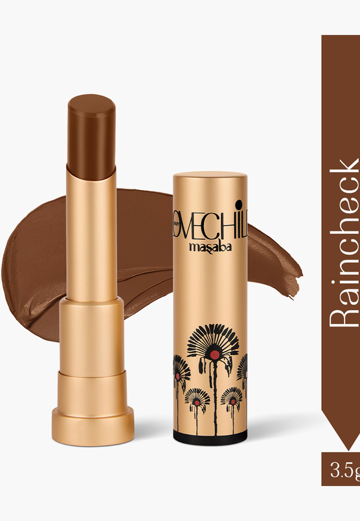 LOVECHILD MASABA Cloud Crush Lush Creme Lipstick - Raincheck (Caramel Brown) - 3.5g-image-2