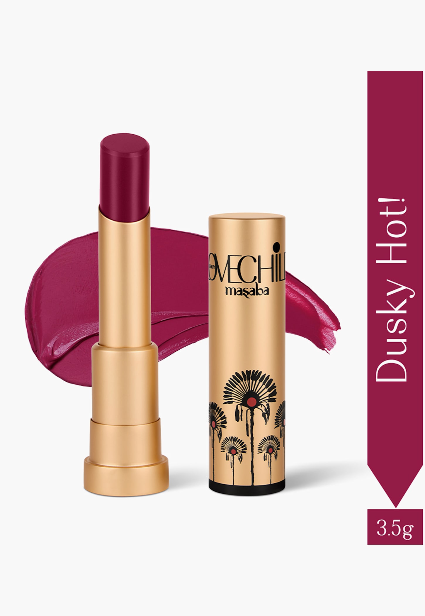 LOVECHILD MASABA Cloud Crush Lush Creme Lipstick - Dusky Hot (Plum) - 3.5g-picture-30