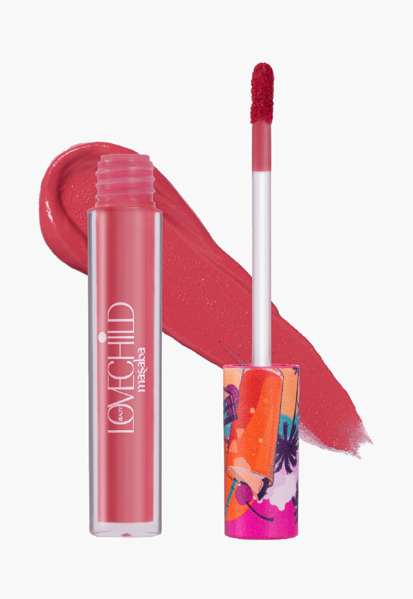 LOVECHILD MASABA Mamma Mia Lush Matte Lip Creme - Gulabi Rum Punch (Pink) - 3ml-image-23
